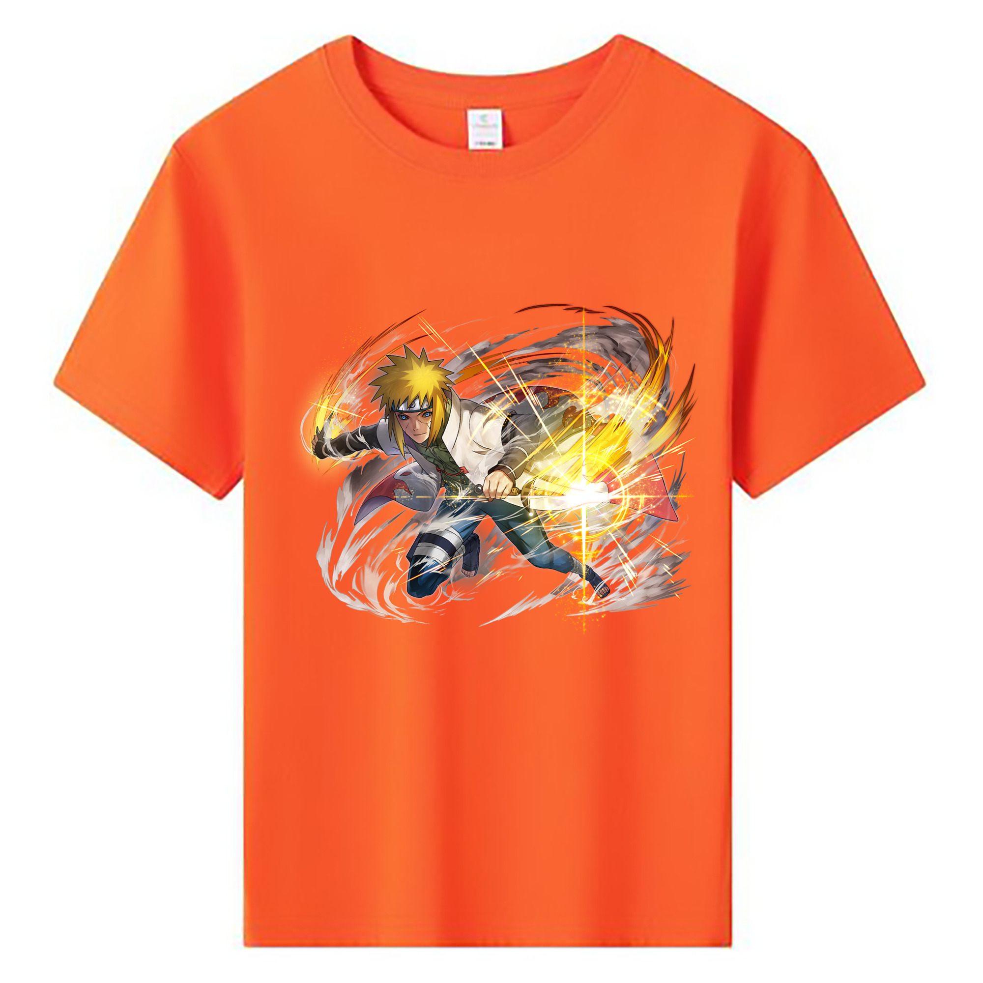 （画像用） NARUTO -ナルト- 波風 ミナト Namikaze Minato 綿100％キッズTシャツ（フロントプリント）