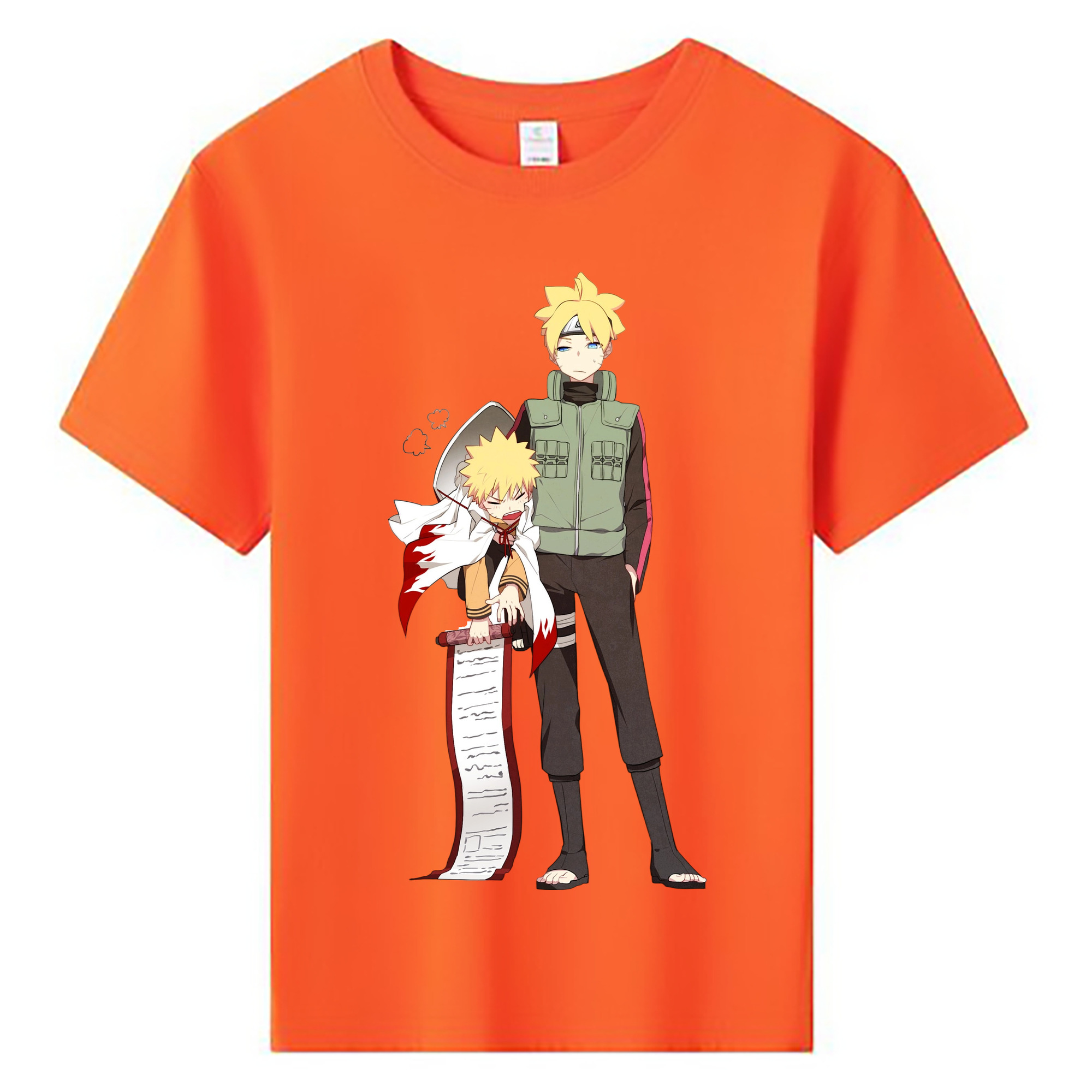 （画像用） NARUTO -ナルト- 波風 ミナト Namikaze Minato 綿100％キッズTシャツ（フロントプリント）