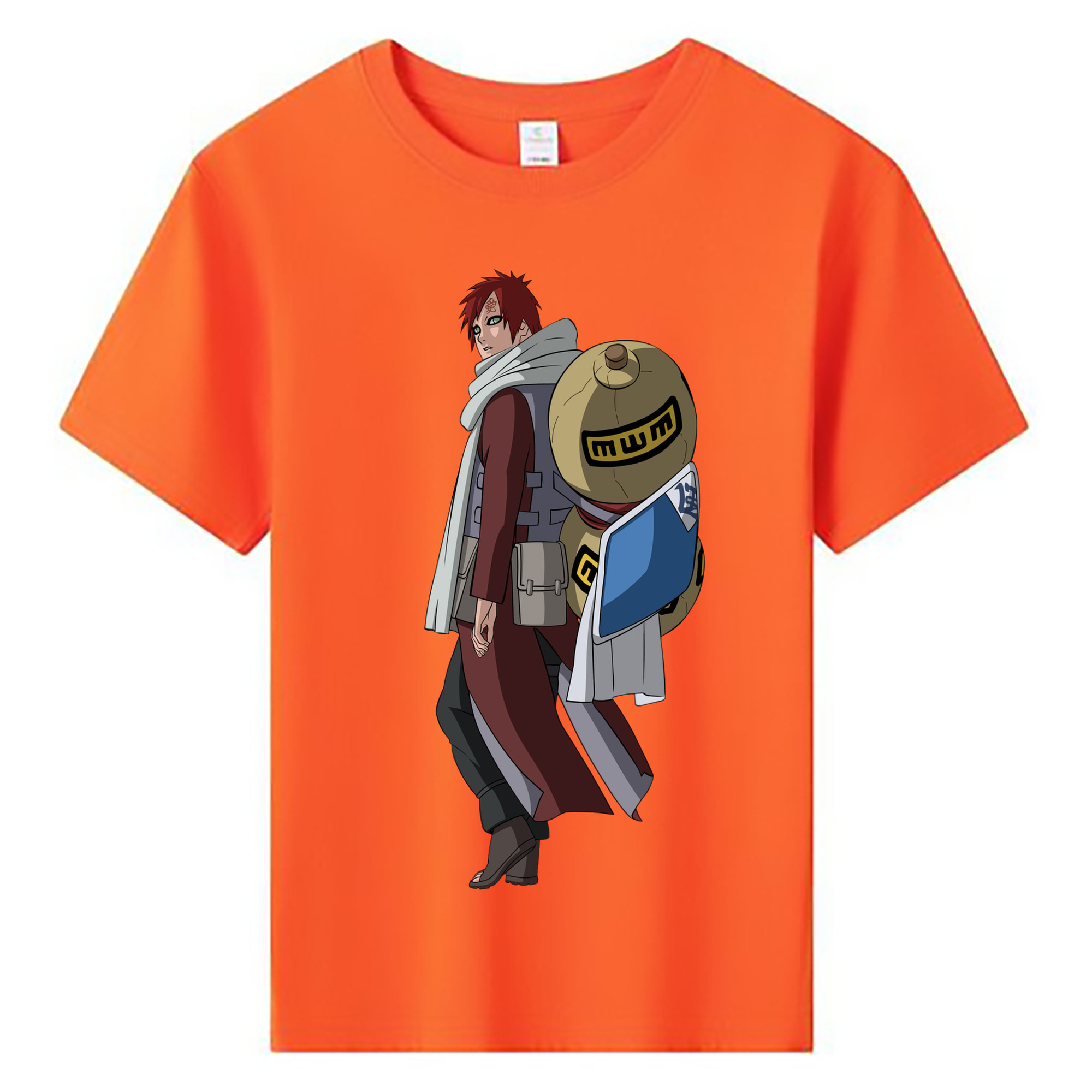 （画像用） NARUTO -ナルト- ガアラ Gaara 綿100％キッズTシャツ（フロントプリント）