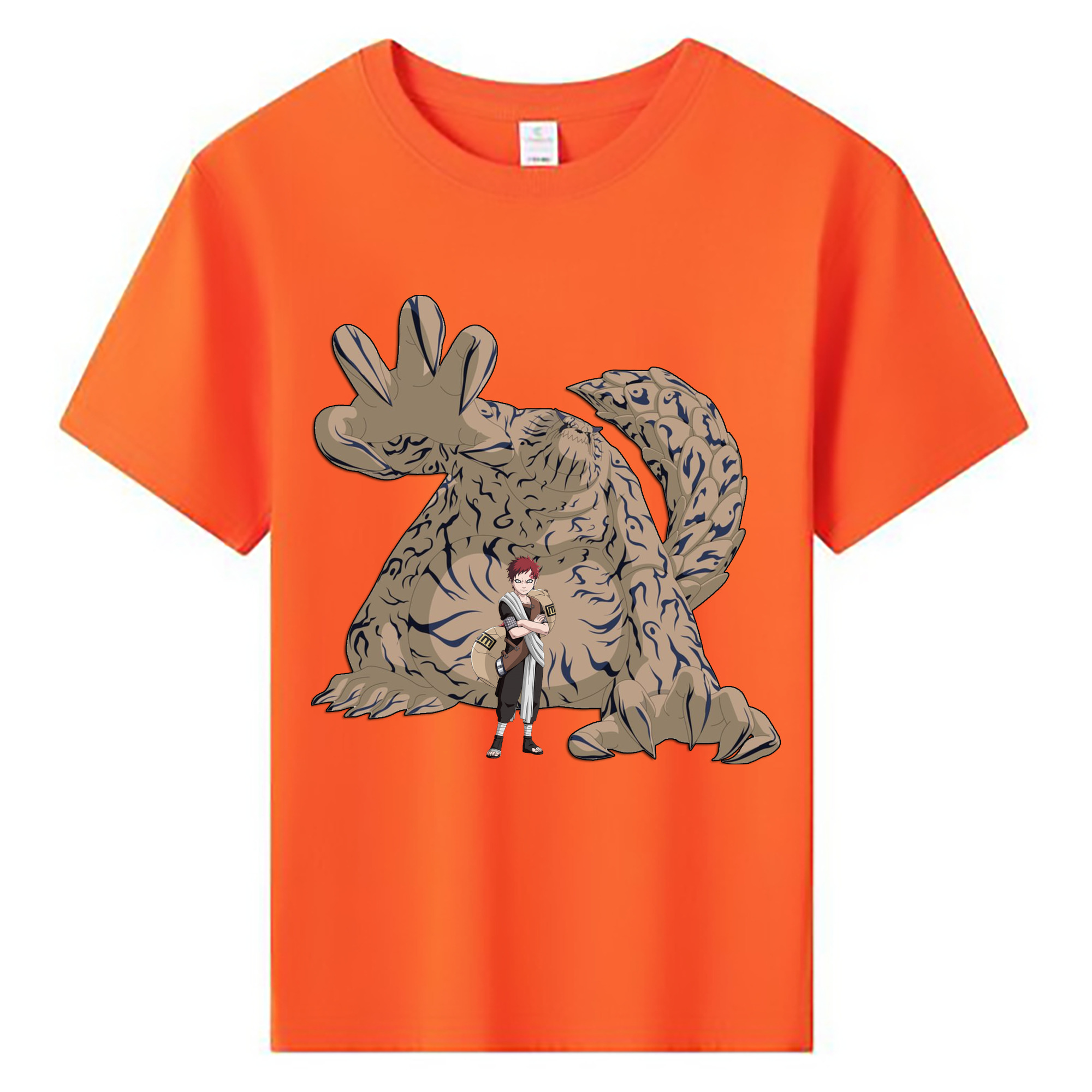 （画像用） NARUTO -ナルト- ガアラ Gaara 綿100％キッズTシャツ（フロントプリント）