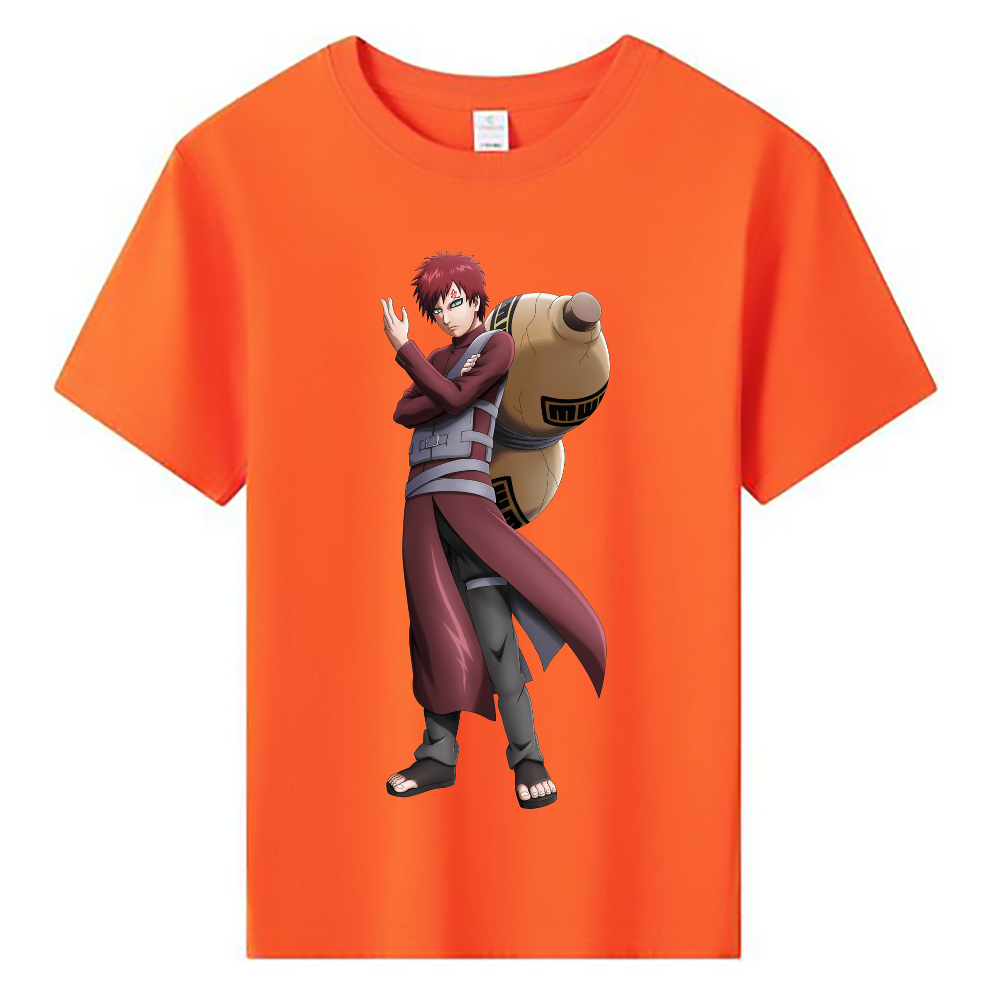 （画像用） NARUTO -ナルト- ガアラ Gaara 綿100％キッズTシャツ（フロントプリント）
