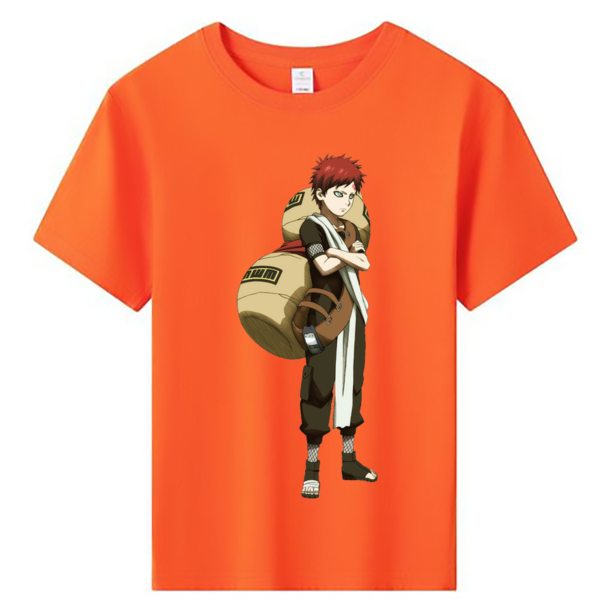 （画像用） NARUTO -ナルト- ガアラ Gaara 綿100％キッズTシャツ（フロントプリント）