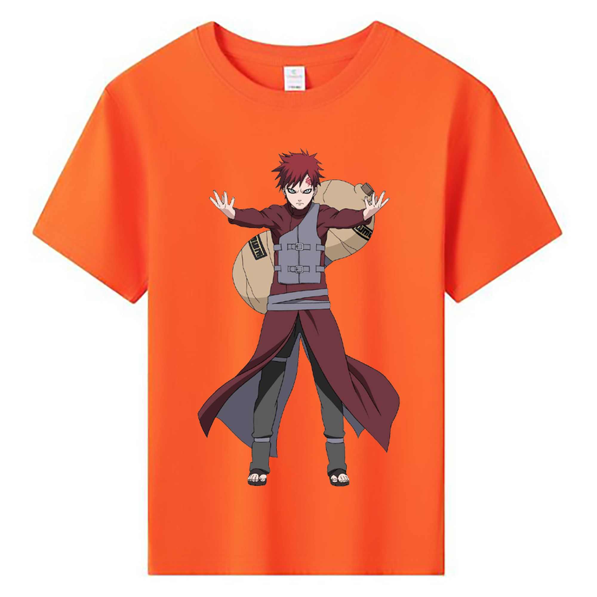 （画像用） NARUTO -ナルト- ガアラ Gaara 綿100％キッズTシャツ（フロントプリント）