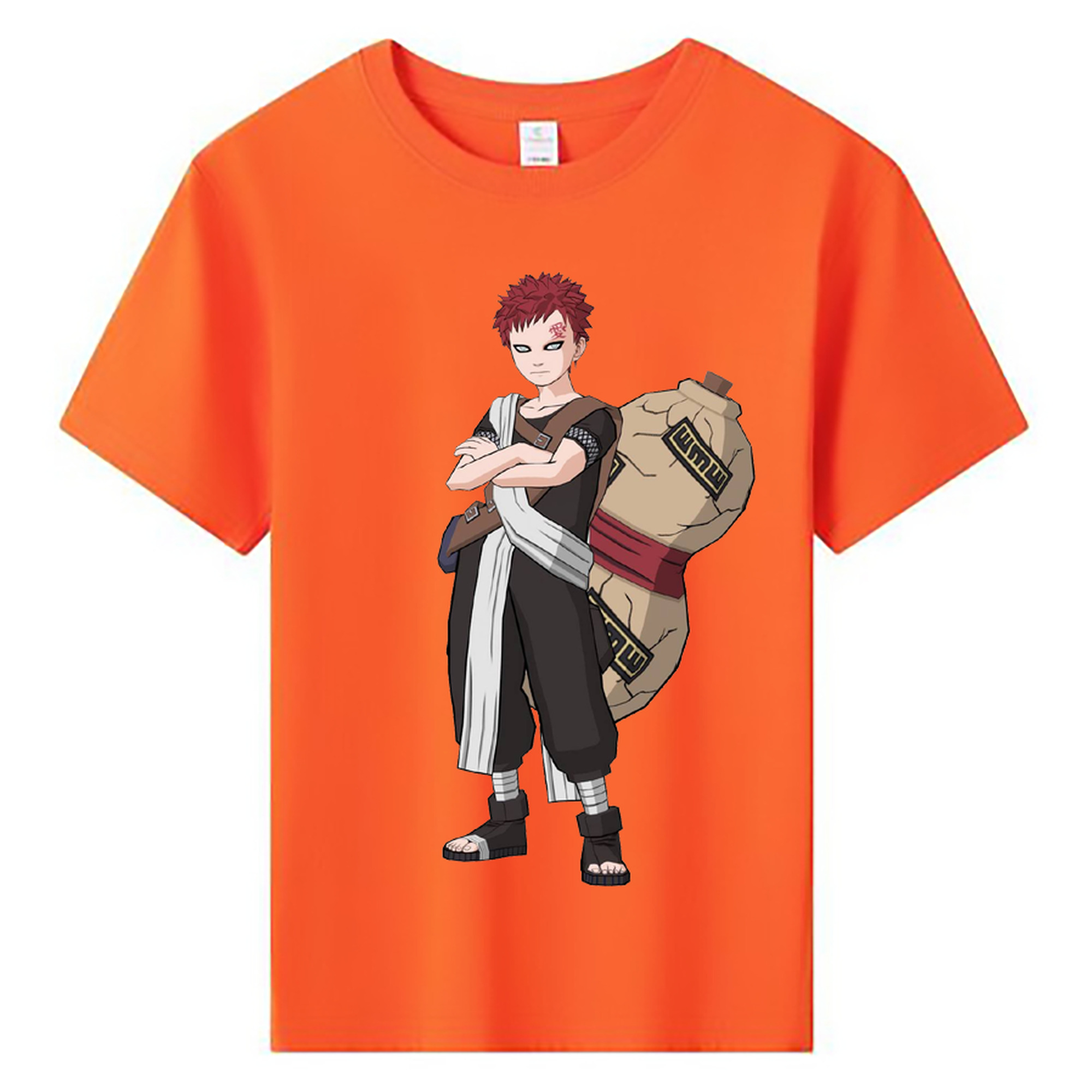 （画像用） NARUTO -ナルト- ガアラ Gaara 綿100％キッズTシャツ（フロントプリント）
