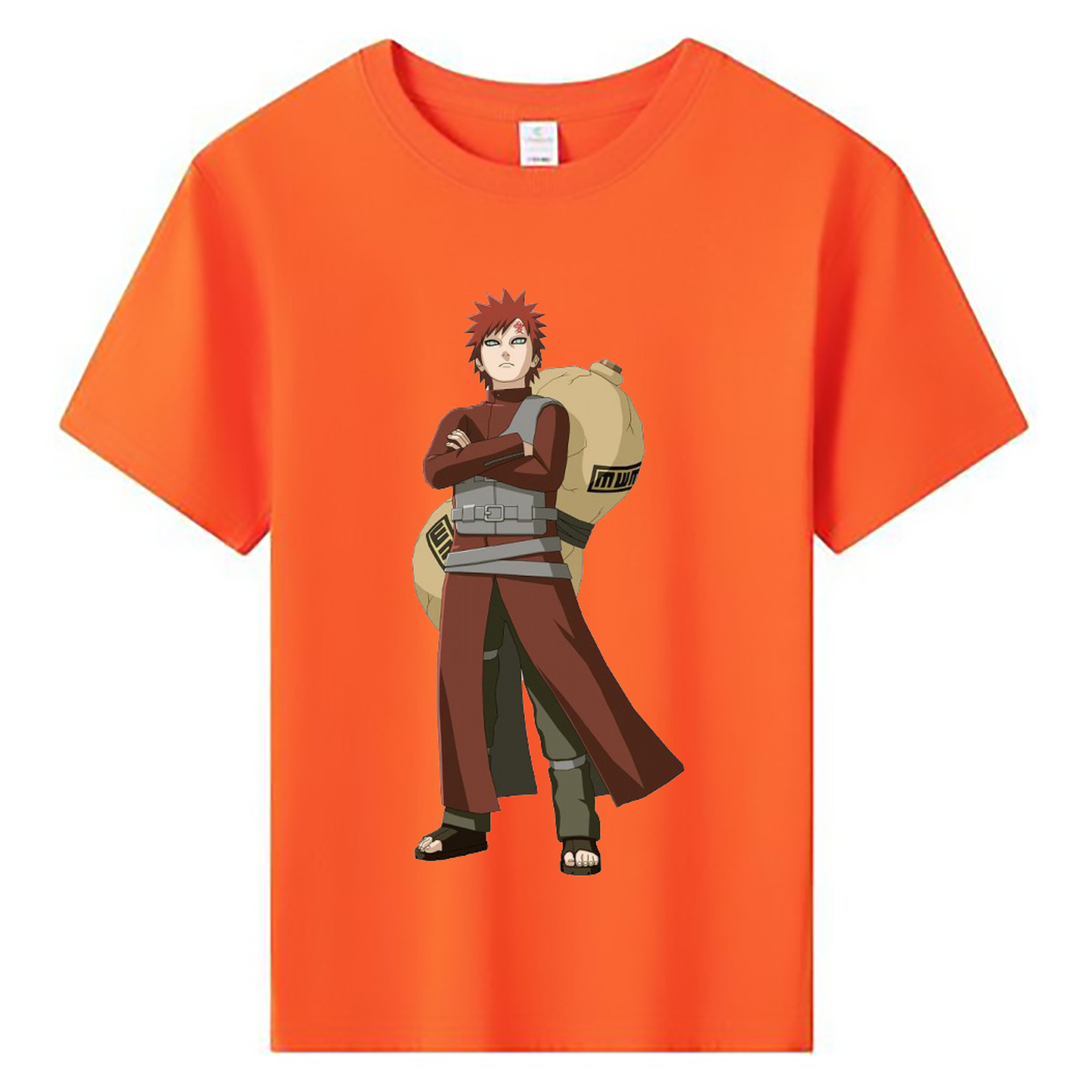 （画像用） NARUTO -ナルト- ガアラ Gaara 綿100％キッズTシャツ（フロントプリント）