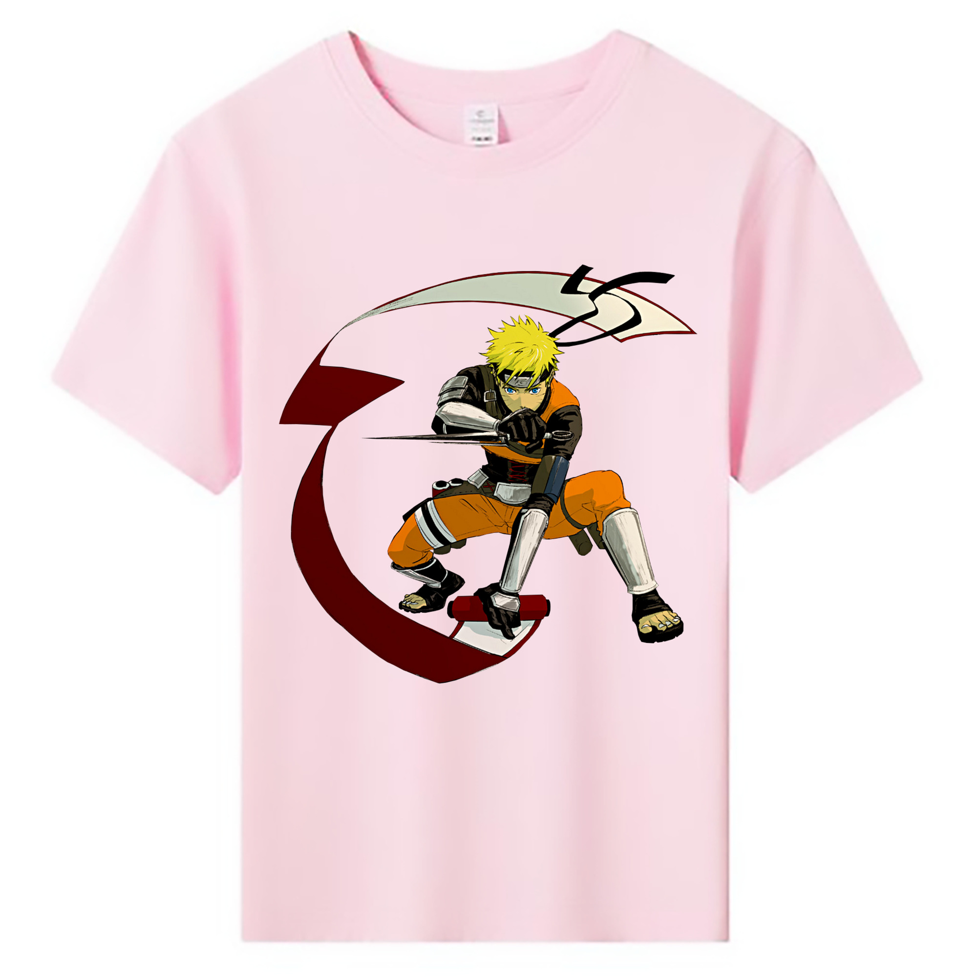 （画像用） NARUTO -ナルト- うずまき ナルト Uzumaki Naruto 綿100％キッズTシャツ（フロントプリント）