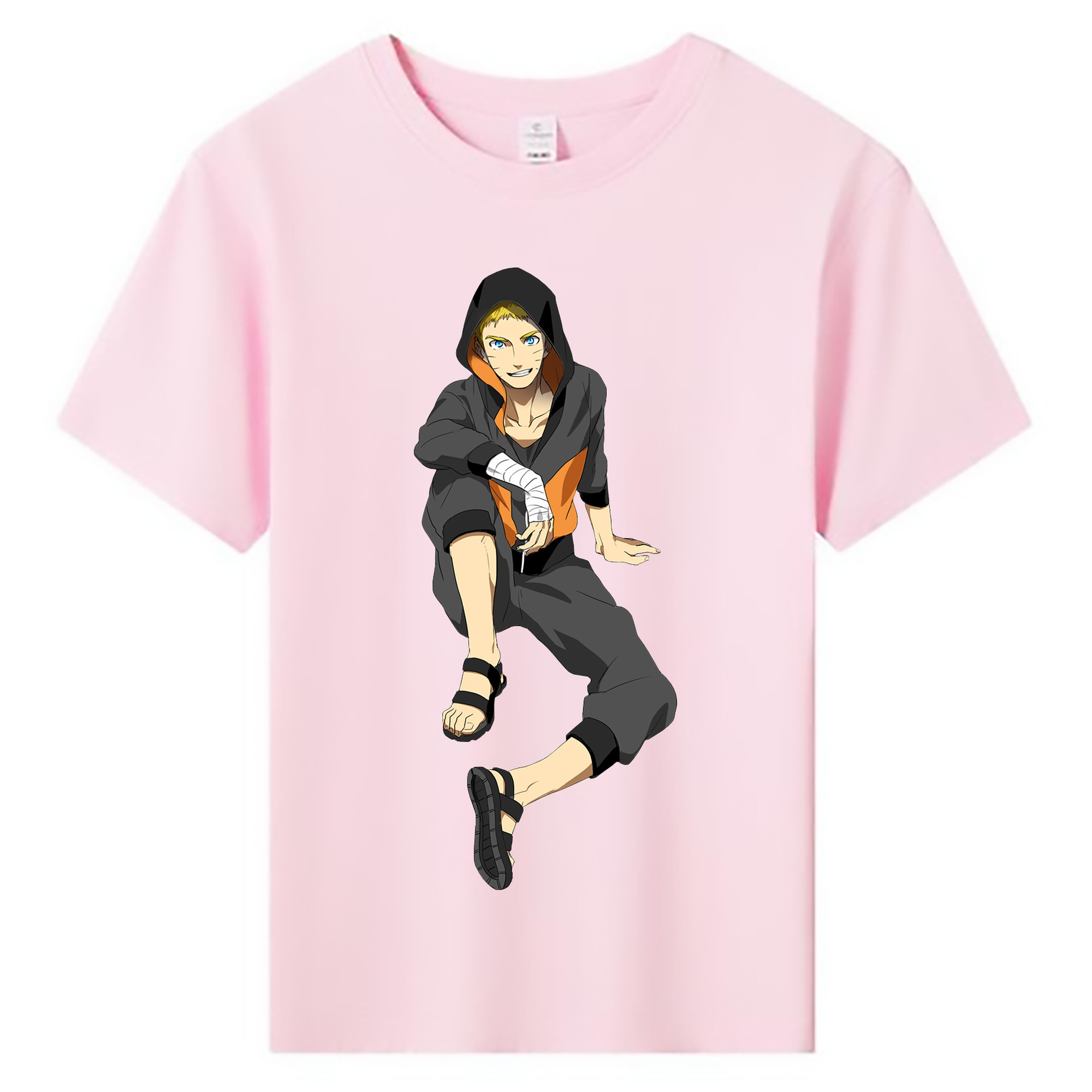 （画像用） NARUTO -ナルト- うずまき ナルト Uzumaki Naruto 綿100％キッズTシャツ（フロントプリント）