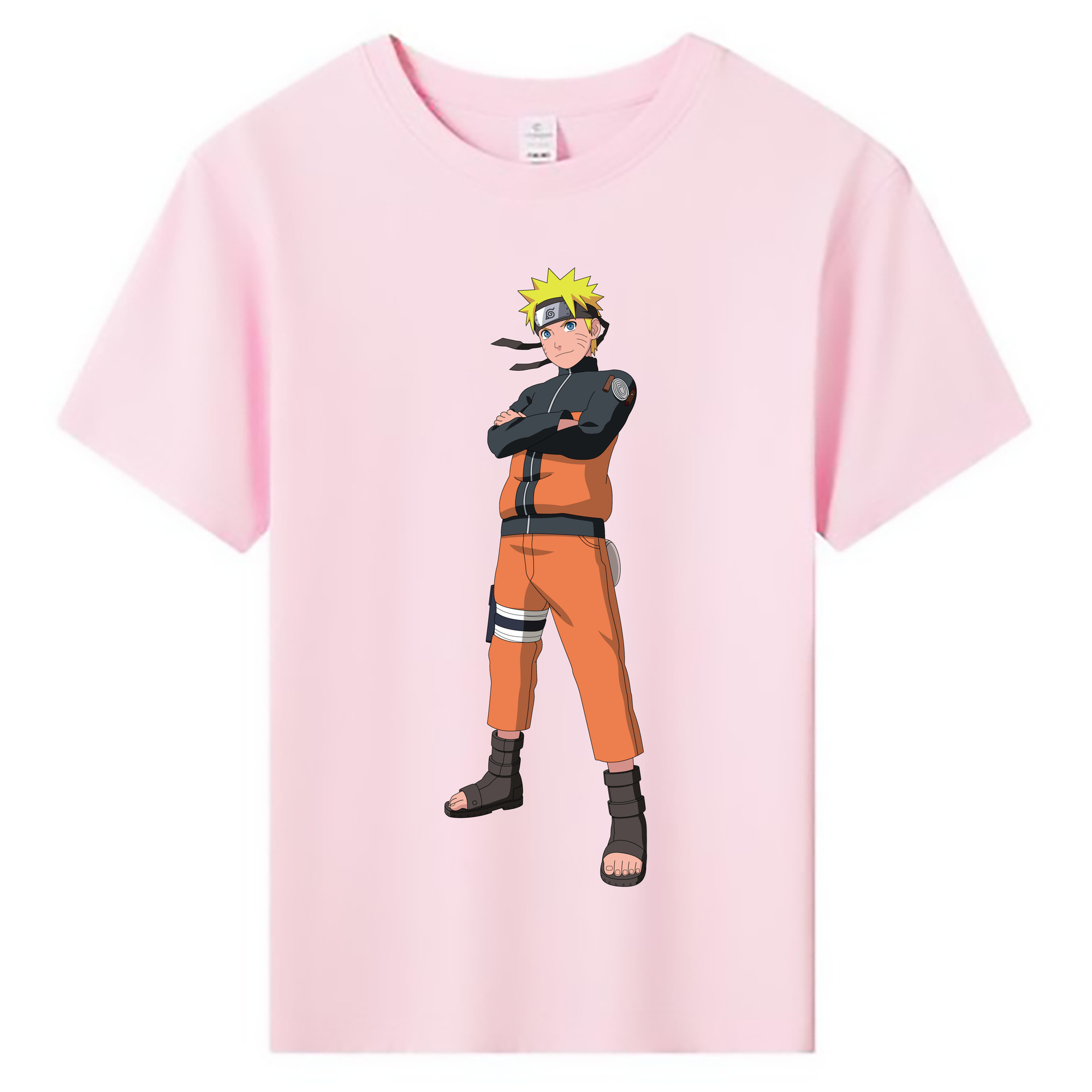 （画像用） NARUTO -ナルト- うずまき ナルト Uzumaki Naruto 綿100％キッズTシャツ（フロントプリント）
