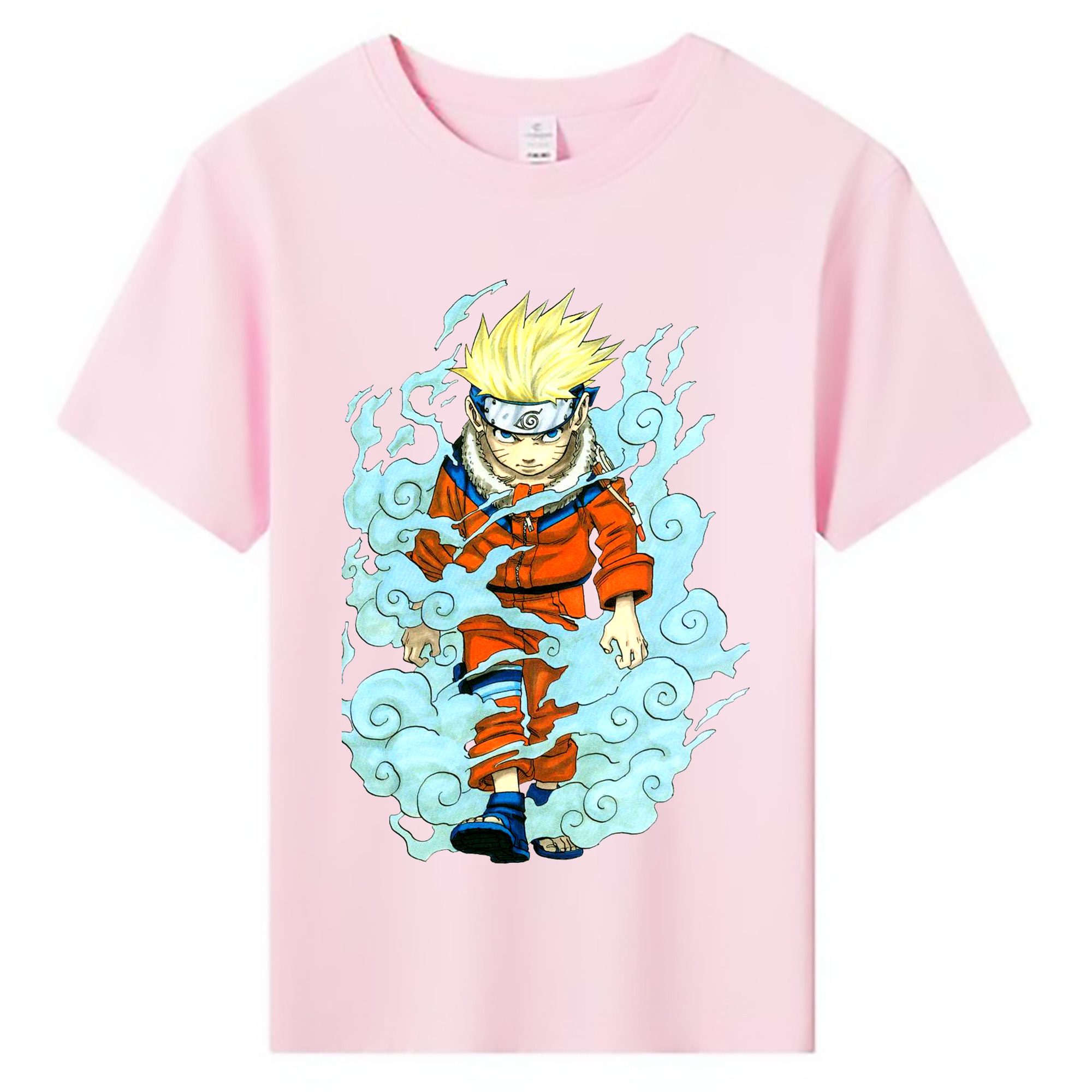 （画像用） NARUTO -ナルト- うずまき ナルト Uzumaki Naruto 綿100％キッズTシャツ（フロントプリント）