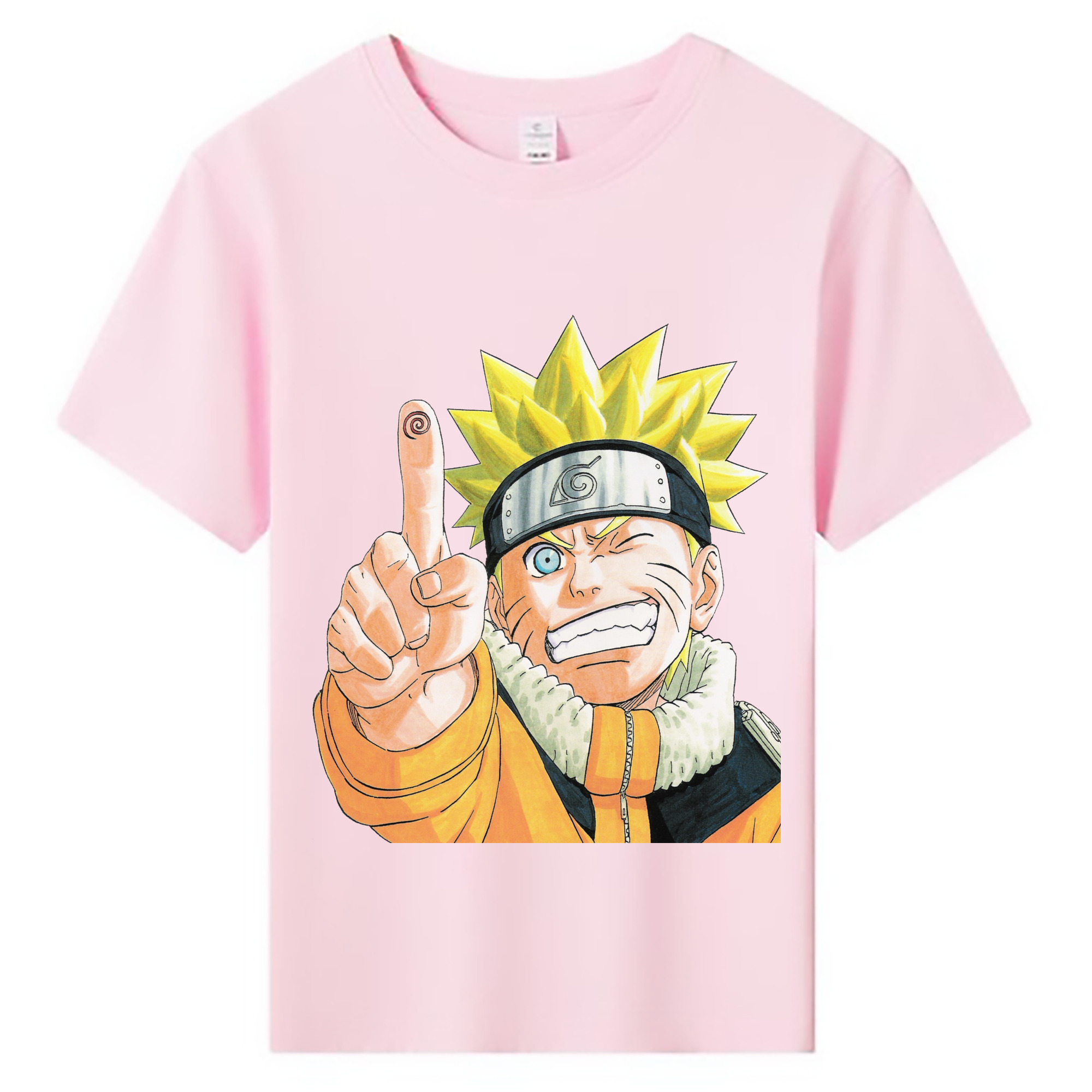 （画像用） NARUTO -ナルト- うずまき ナルト Uzumaki Naruto 綿100％キッズTシャツ（フロントプリント）