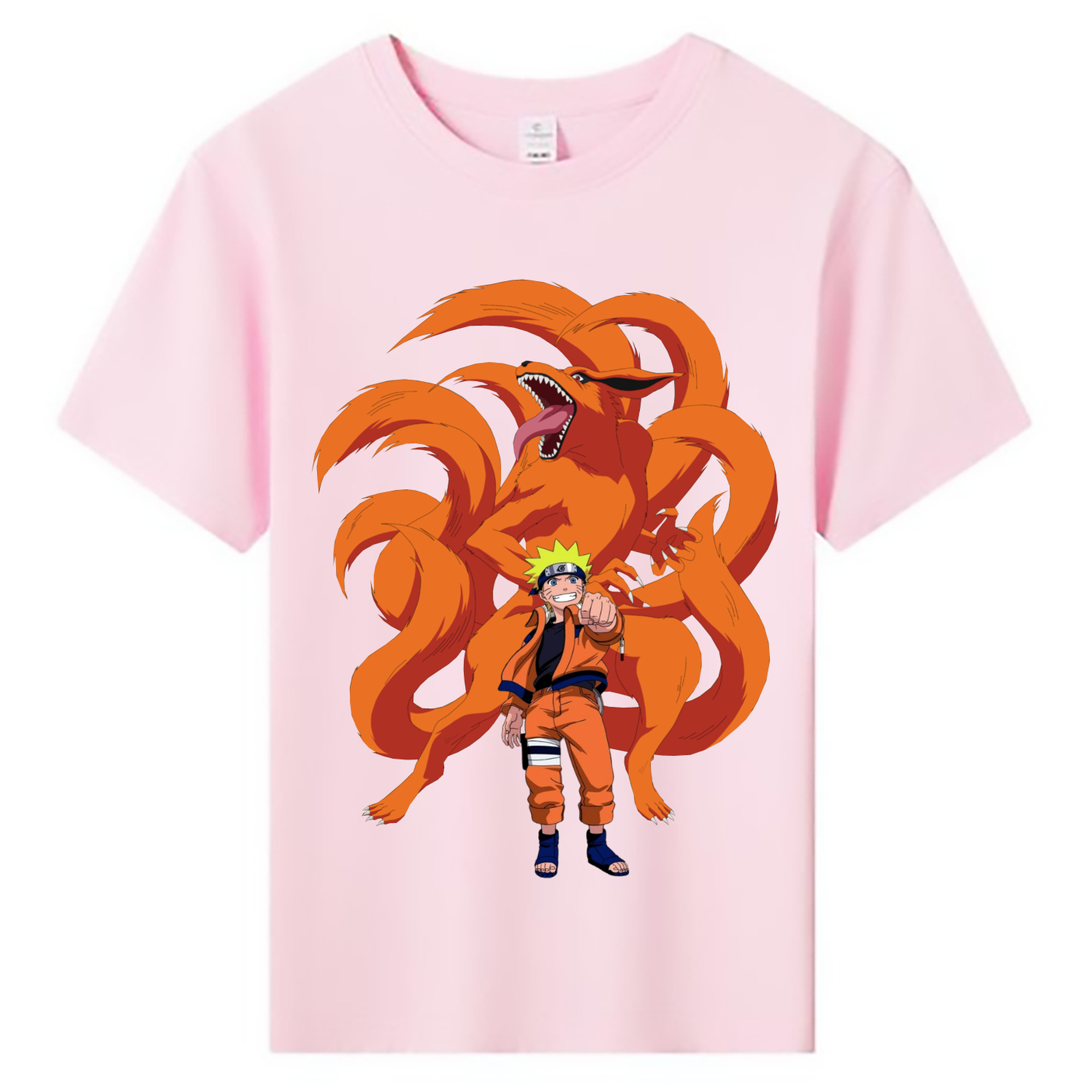 （画像用） NARUTO -ナルト- うずまき ナルト Uzumaki Naruto 綿100％キッズTシャツ（フロントプリント）