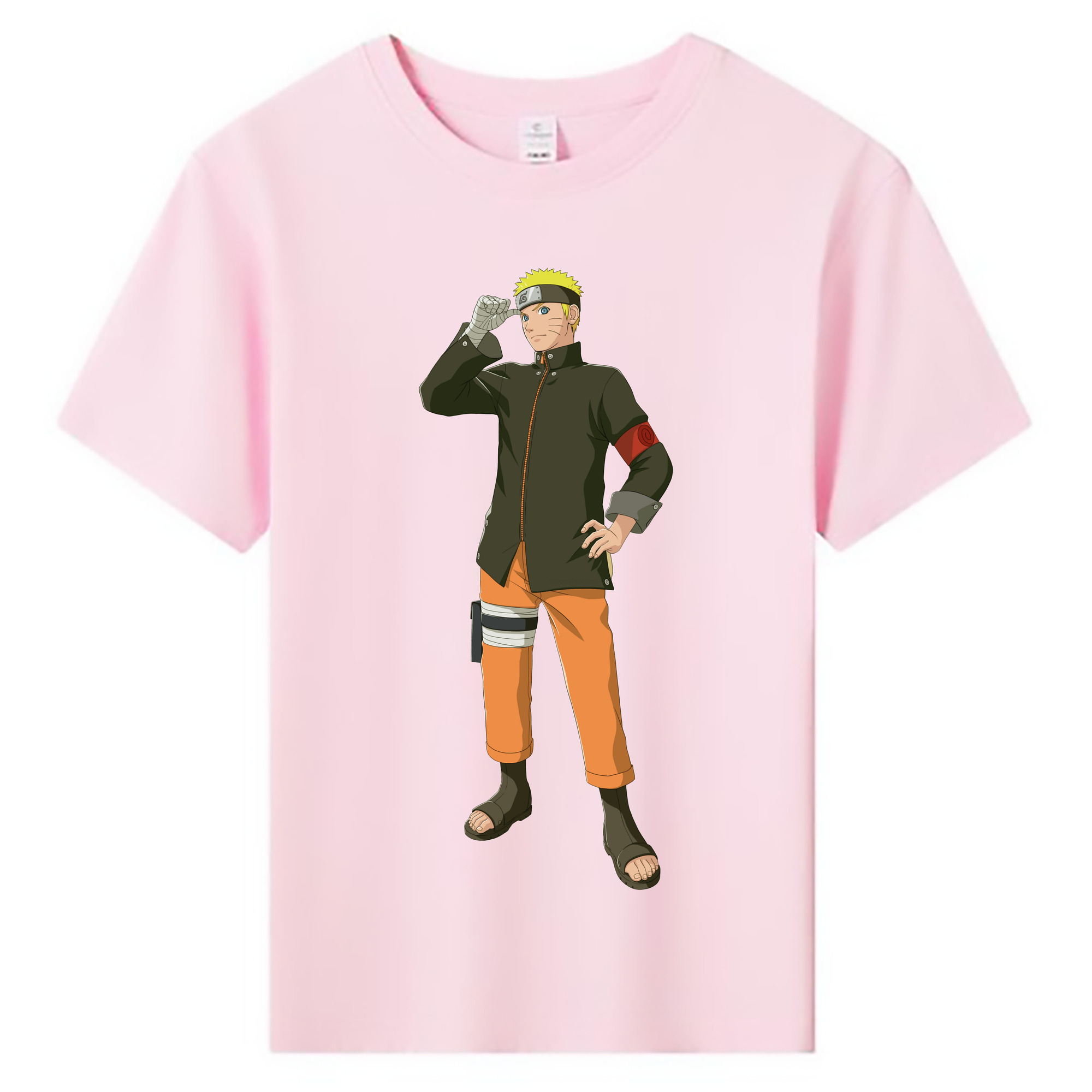 （画像用） NARUTO -ナルト- うずまき ナルト Uzumaki Naruto 綿100％キッズTシャツ（フロントプリント）