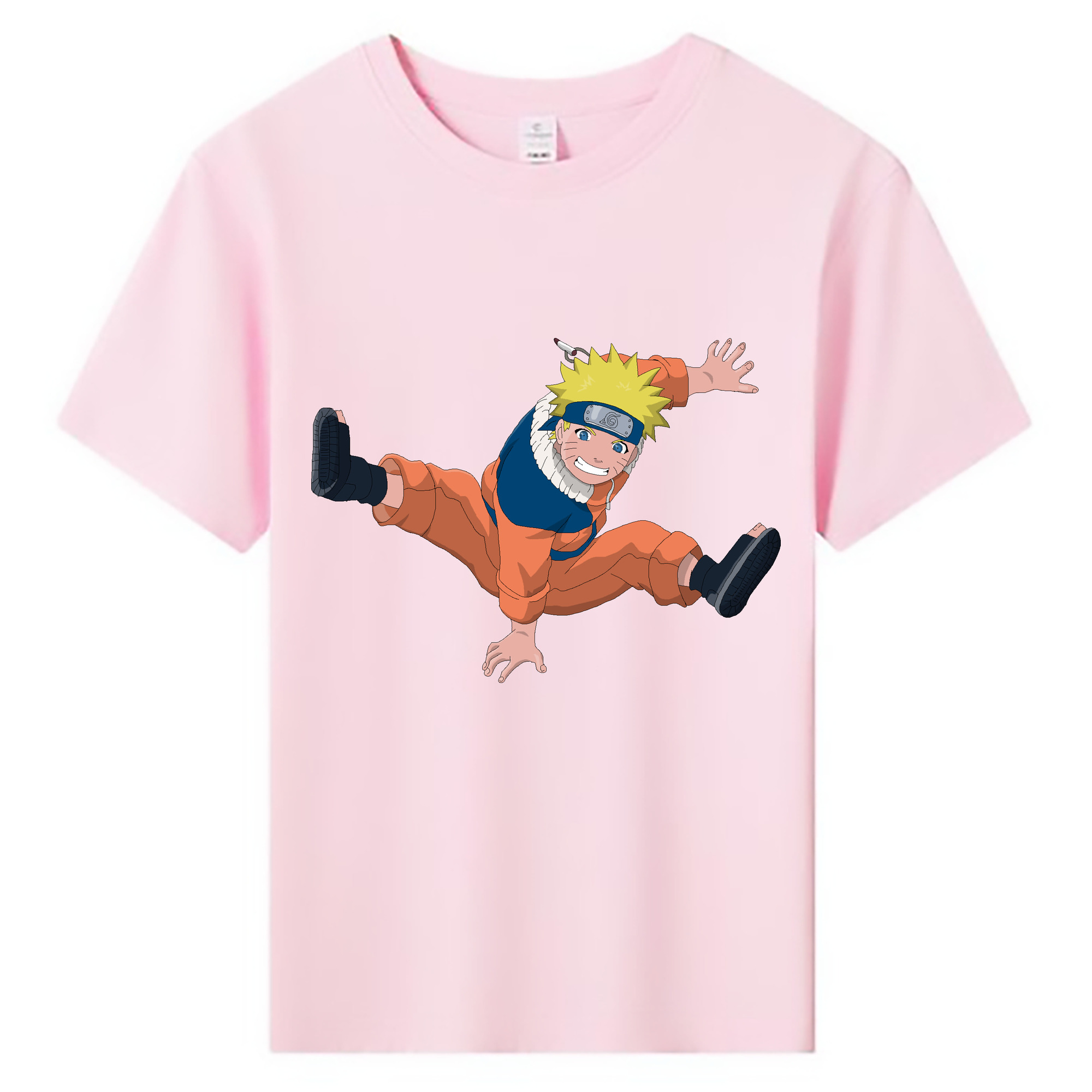（画像用） NARUTO -ナルト- うずまき ナルト Uzumaki Naruto 綿100％キッズTシャツ（フロントプリント）