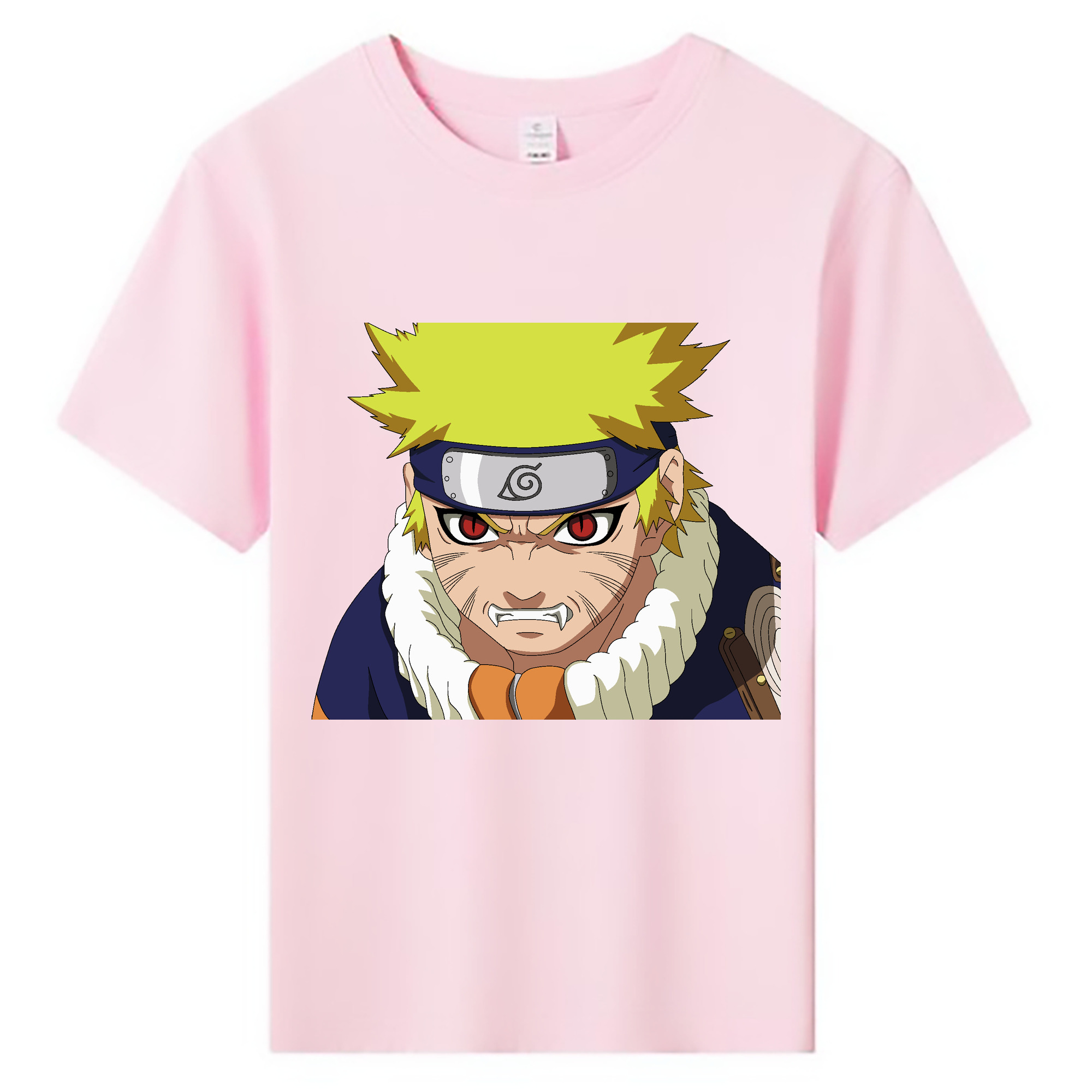 （画像用） NARUTO -ナルト- うずまき ナルト Uzumaki Naruto 綿100％キッズTシャツ（フロントプリント）