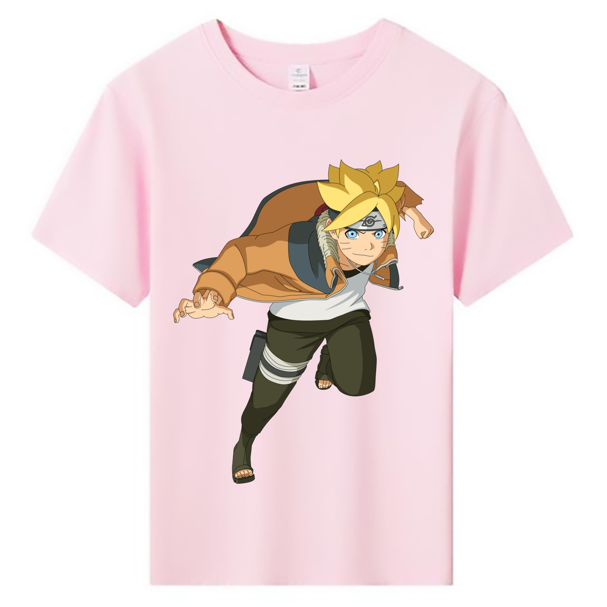 （画像用） NARUTO -ナルト- うずまき ナルト Uzumaki Naruto 綿100％キッズTシャツ（フロントプリント）