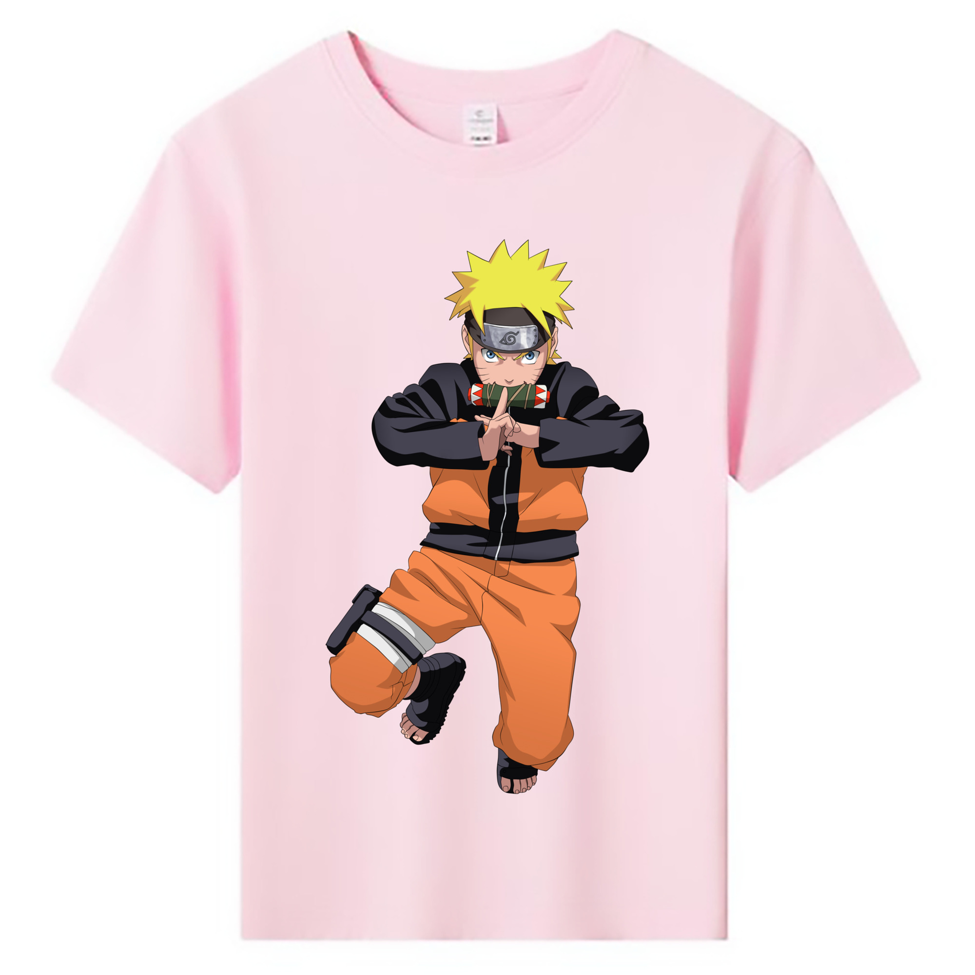 （画像用） NARUTO -ナルト- うずまき ナルト Uzumaki Naruto 綿100％キッズTシャツ（フロントプリント）