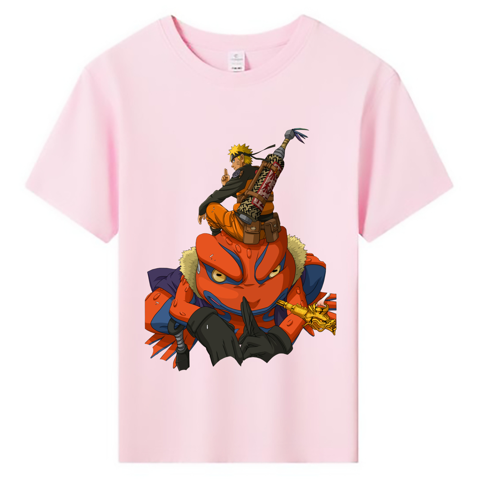 （画像用） NARUTO -ナルト- うずまき ナルト Uzumaki Naruto 綿100％キッズTシャツ（フロントプリント）