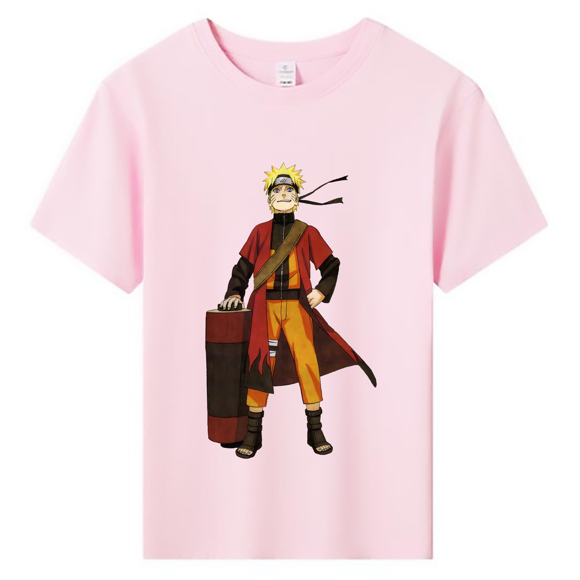 （画像用） NARUTO -ナルト- うずまき ナルト Uzumaki Naruto 綿100％キッズTシャツ（フロントプリント）