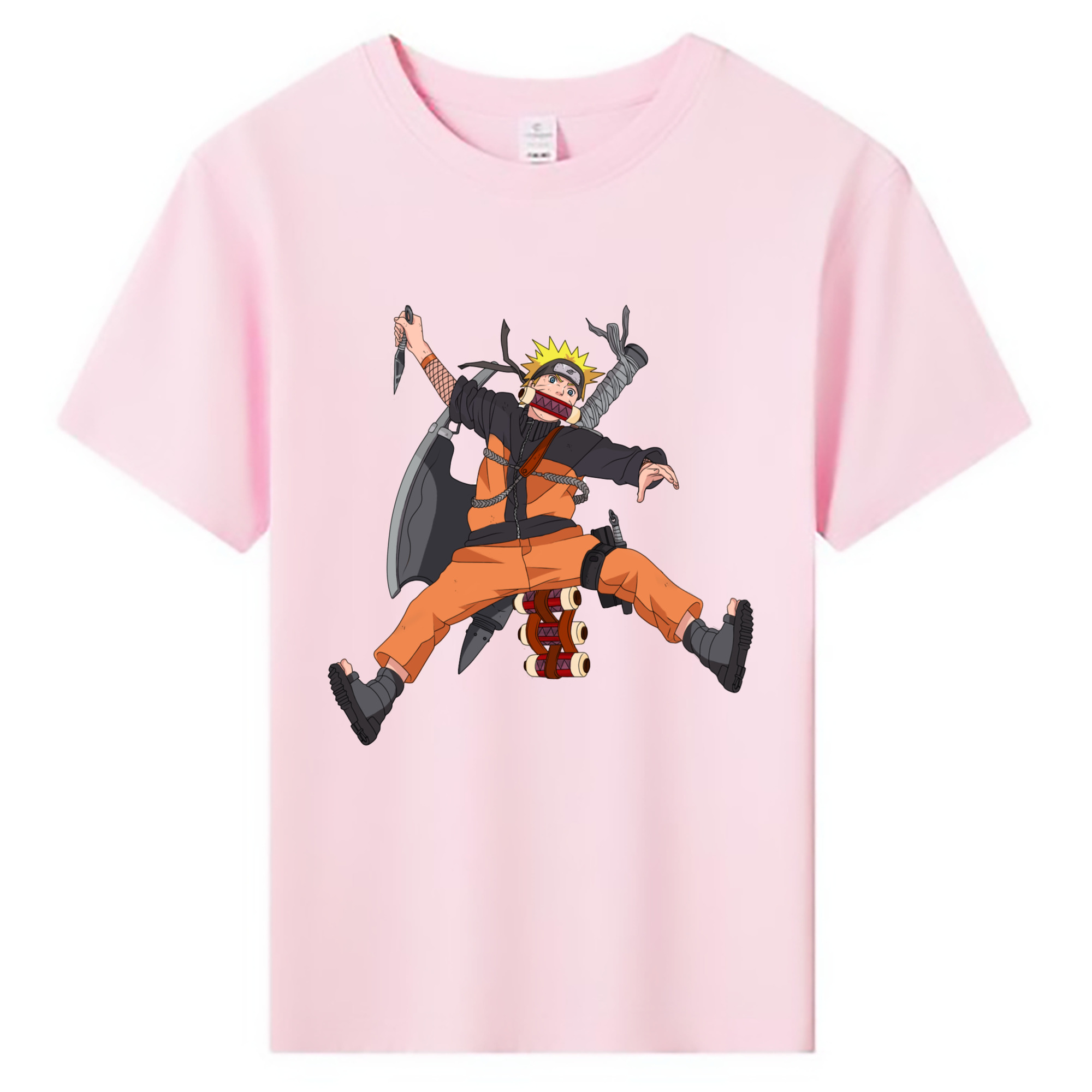 （画像用） NARUTO -ナルト- うずまき ナルト Uzumaki Naruto 綿100％キッズTシャツ（フロントプリント）