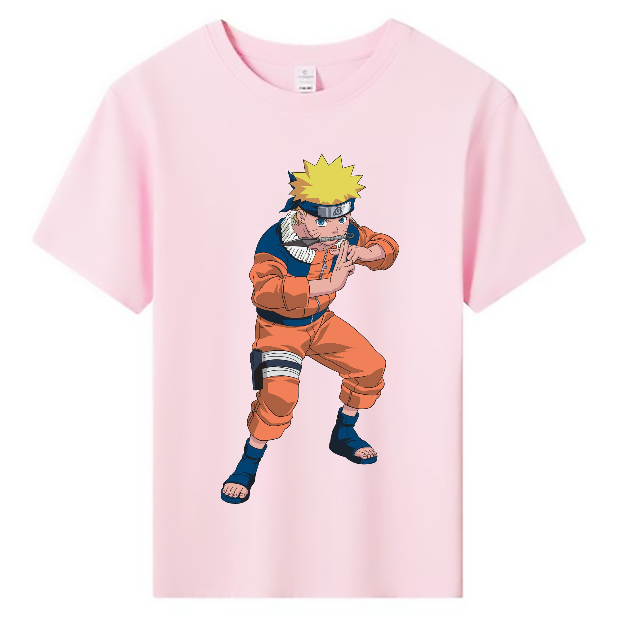 （画像用） NARUTO -ナルト- うずまき ナルト Uzumaki Naruto 綿100％キッズTシャツ（フロントプリント）