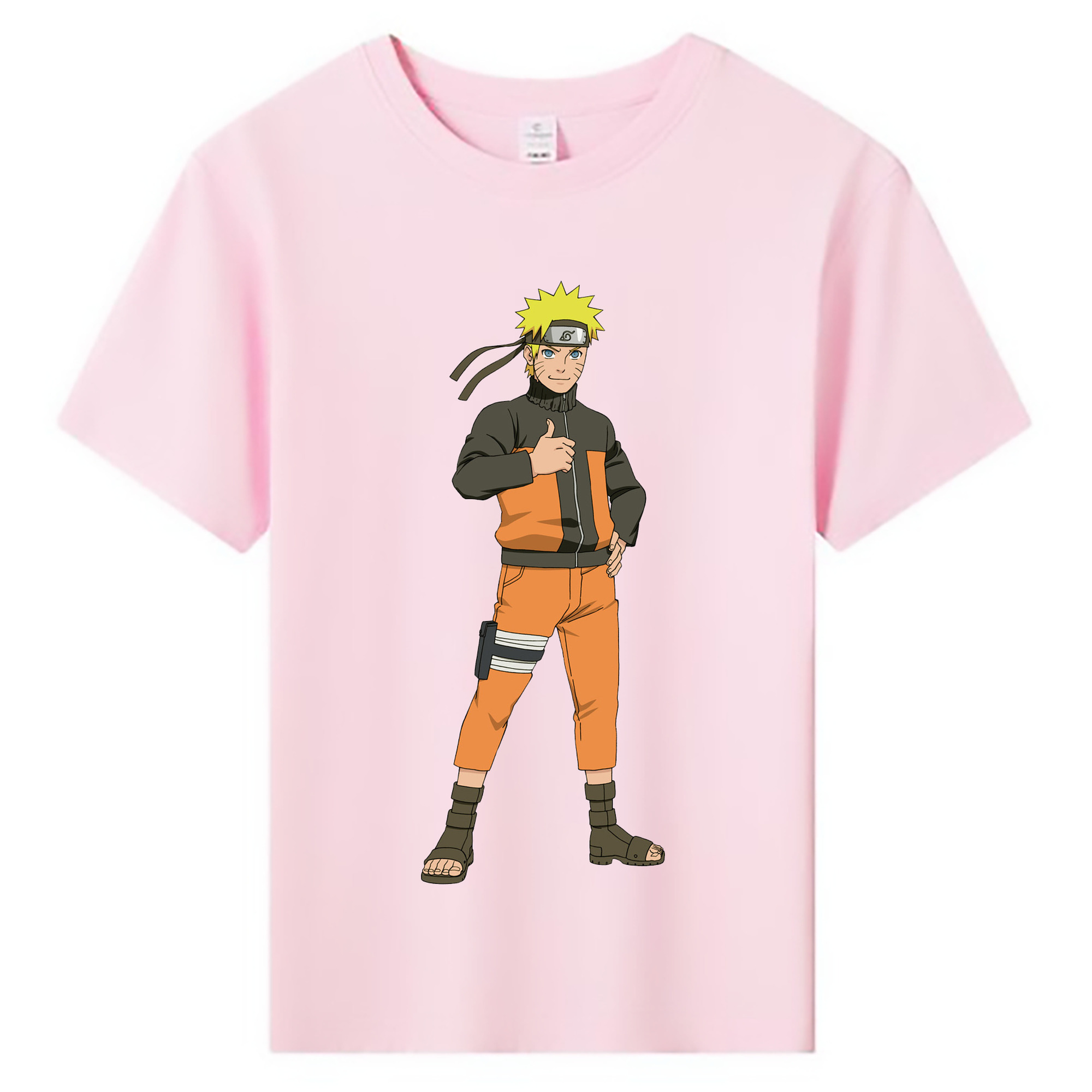 （画像用） NARUTO -ナルト- うずまき ナルト Uzumaki Naruto 綿100％キッズTシャツ（フロントプリント）