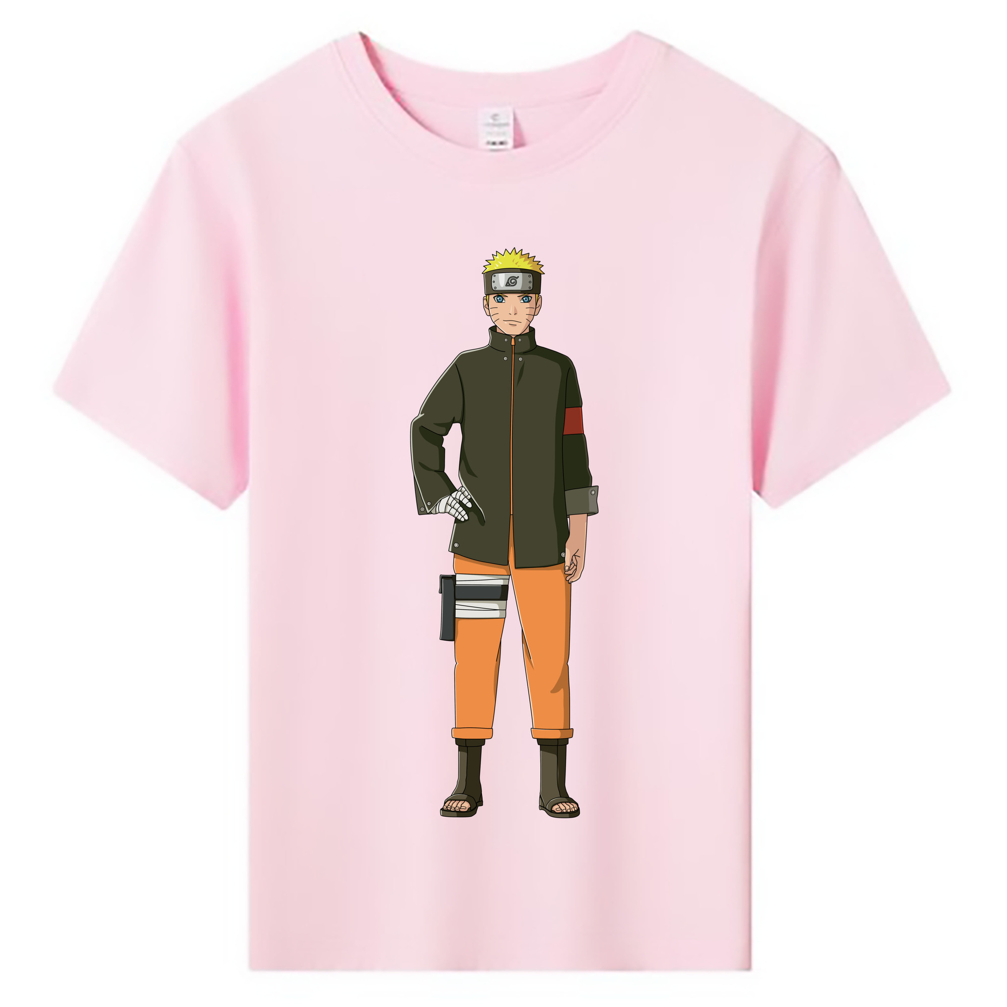 （画像用） NARUTO -ナルト- うずまき ナルト Uzumaki Naruto 綿100％キッズTシャツ（フロントプリント）