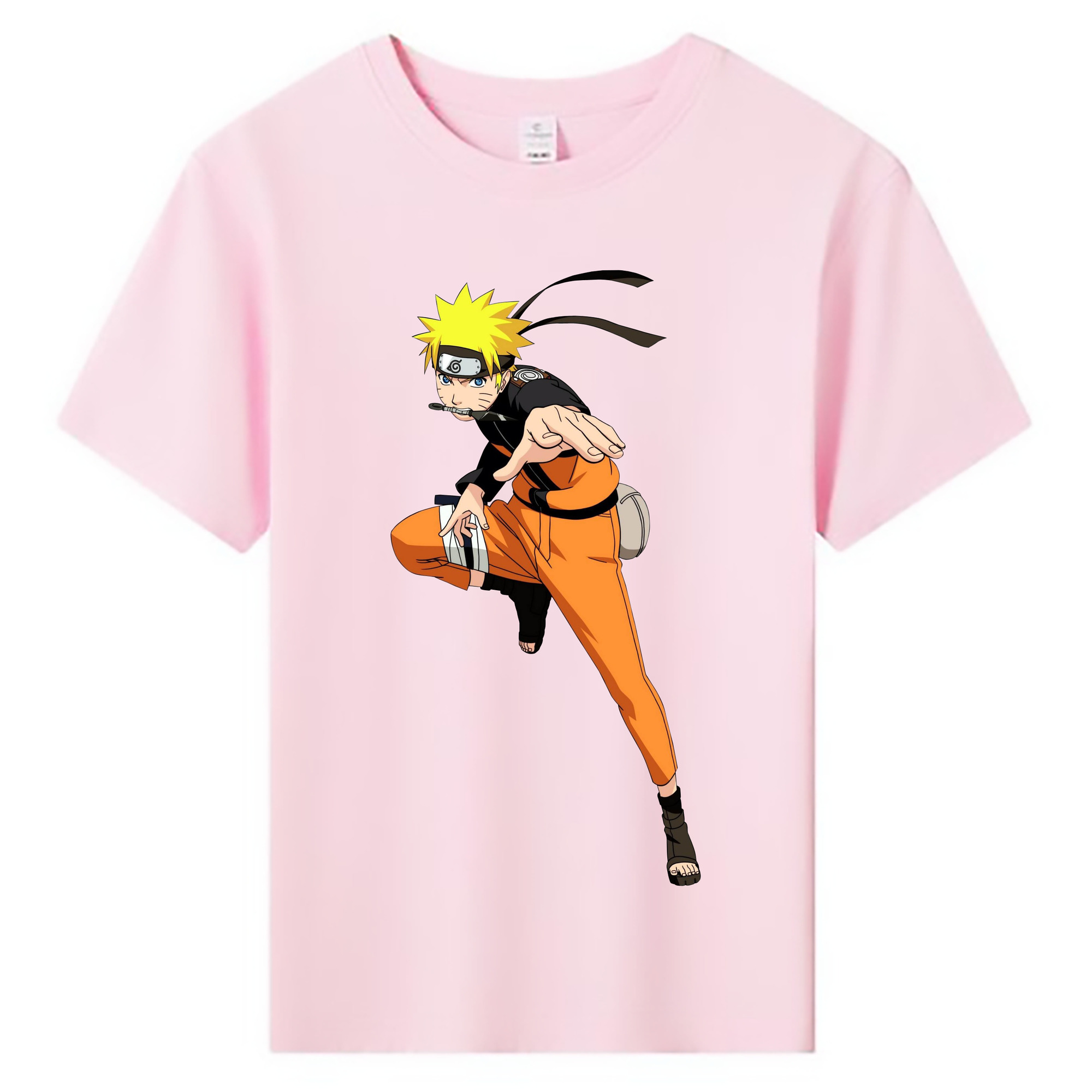 （画像用） NARUTO -ナルト- うずまき ナルト Uzumaki Naruto 綿100％キッズTシャツ（フロントプリント）