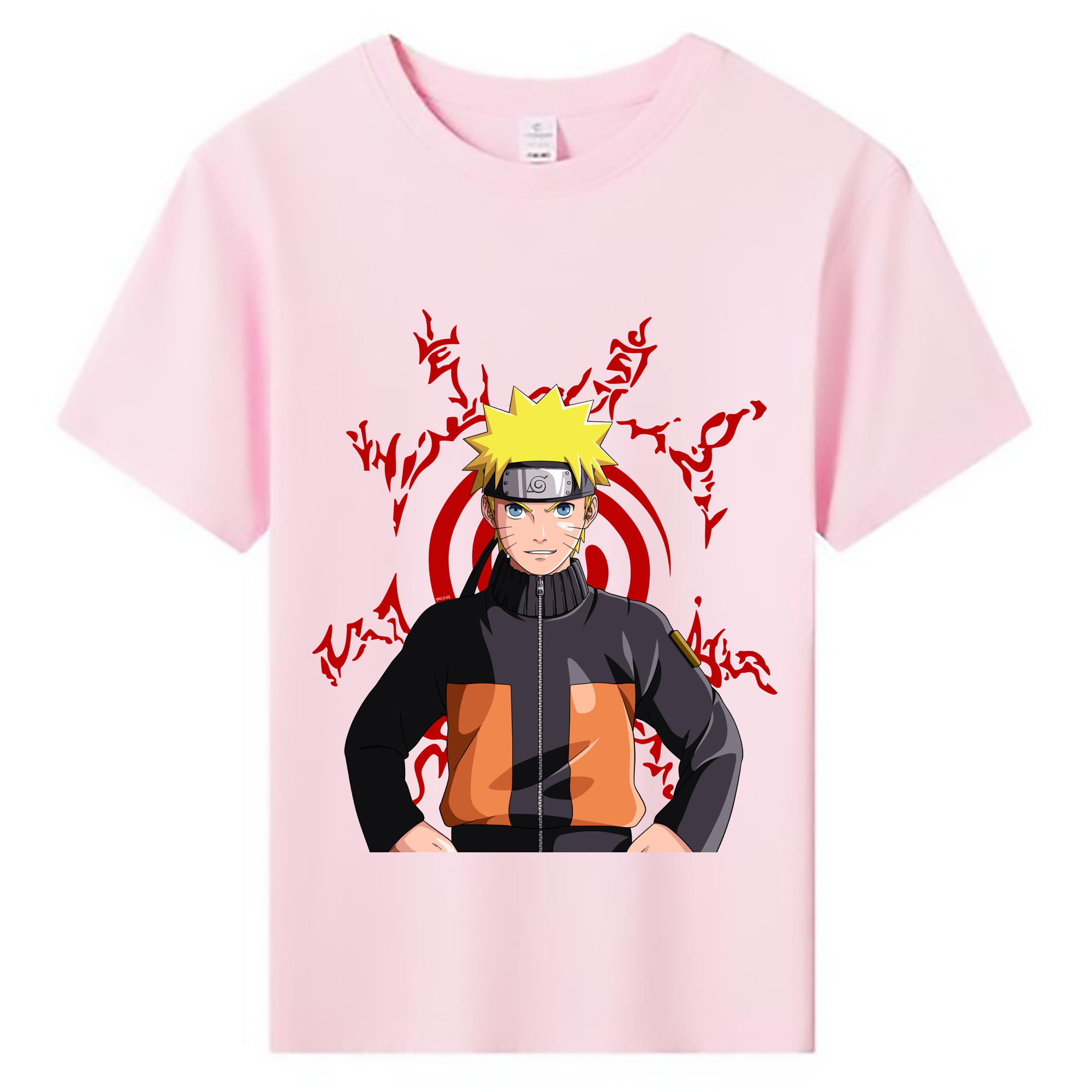 （画像用） NARUTO -ナルト- うずまき ナルト Uzumaki Naruto 綿100％キッズTシャツ（フロントプリント）