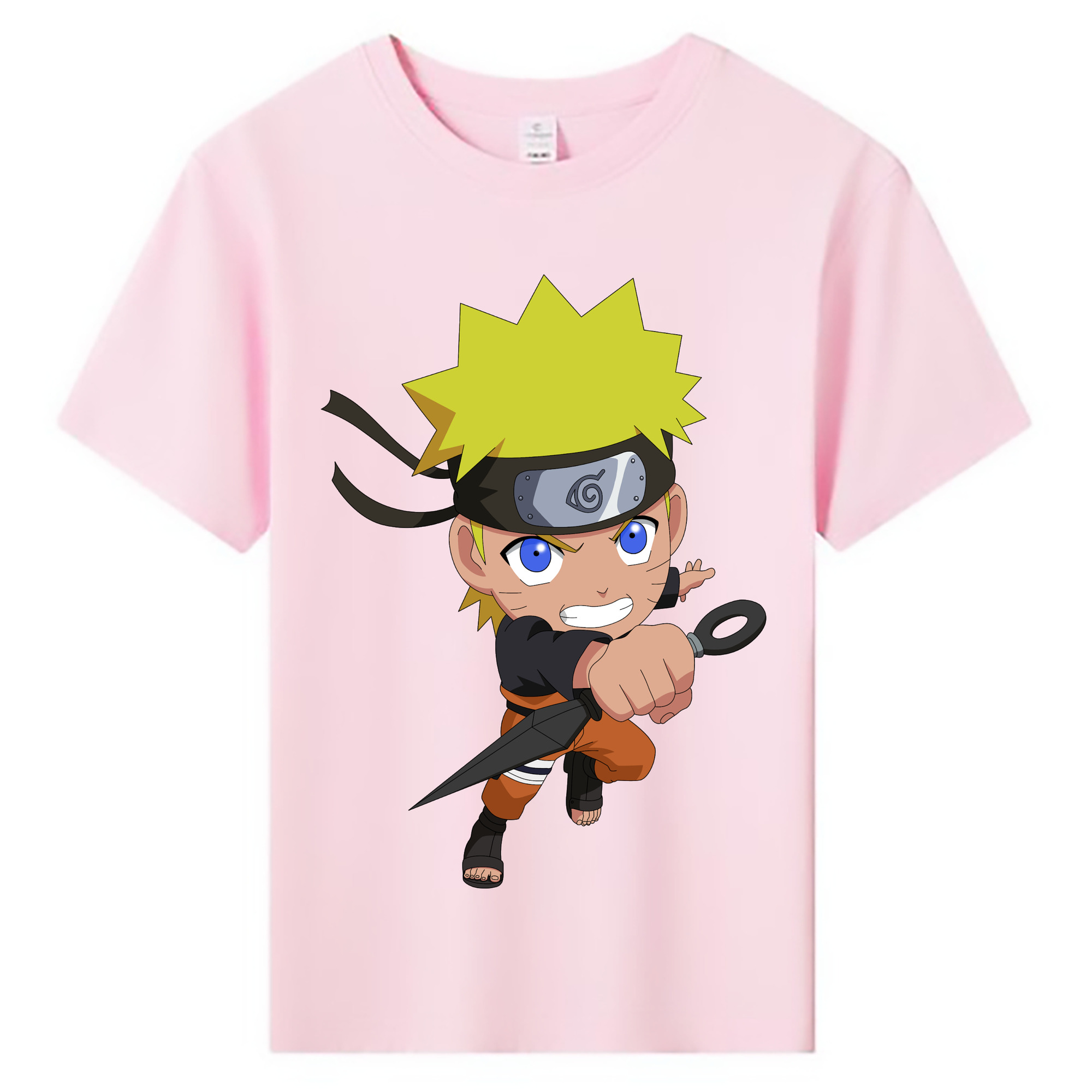 （画像用） NARUTO -ナルト- うずまき ナルト Uzumaki Naruto 綿100％キッズTシャツ（フロントプリント）