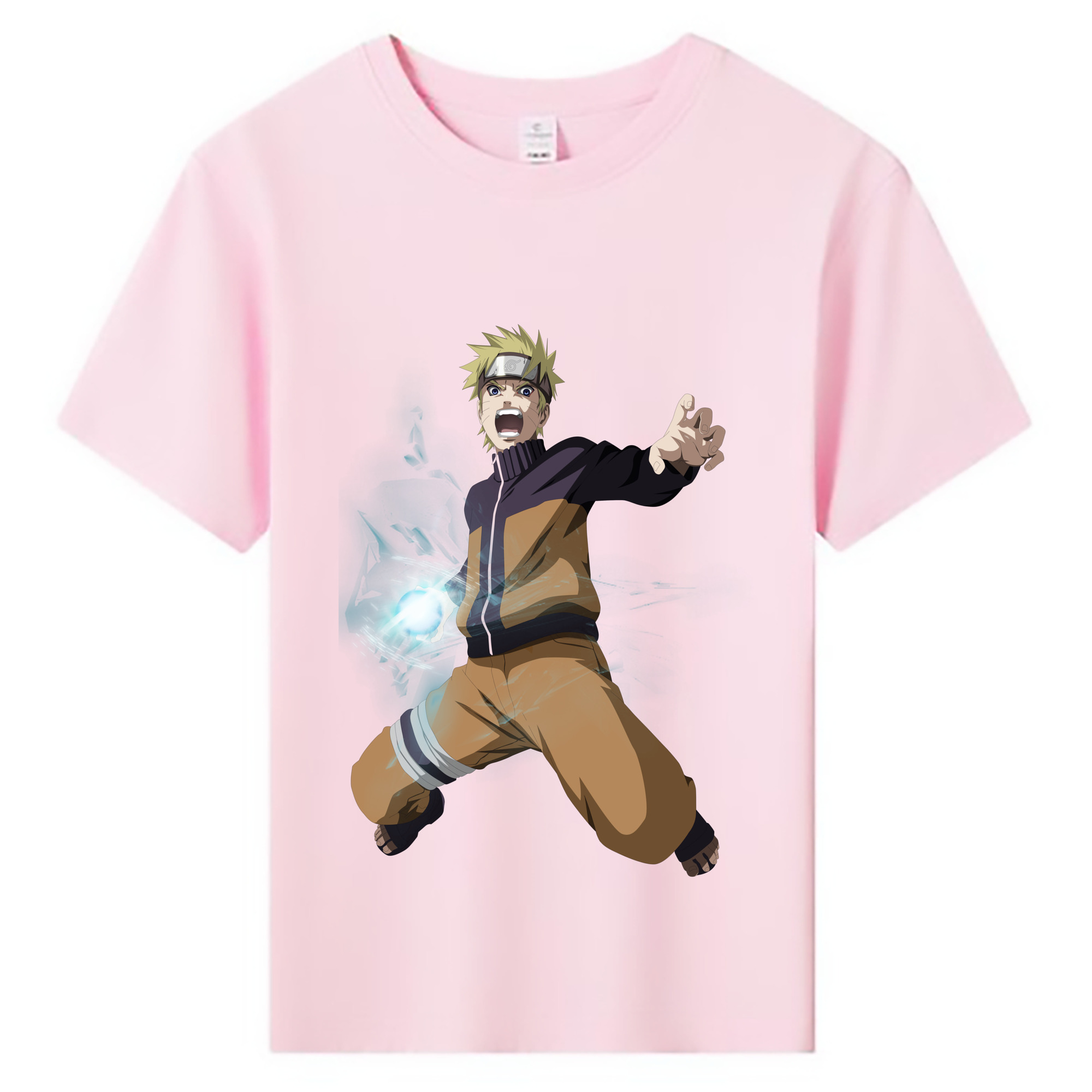 （画像用） NARUTO -ナルト- うずまき ナルト Uzumaki Naruto 綿100％キッズTシャツ（フロントプリント）