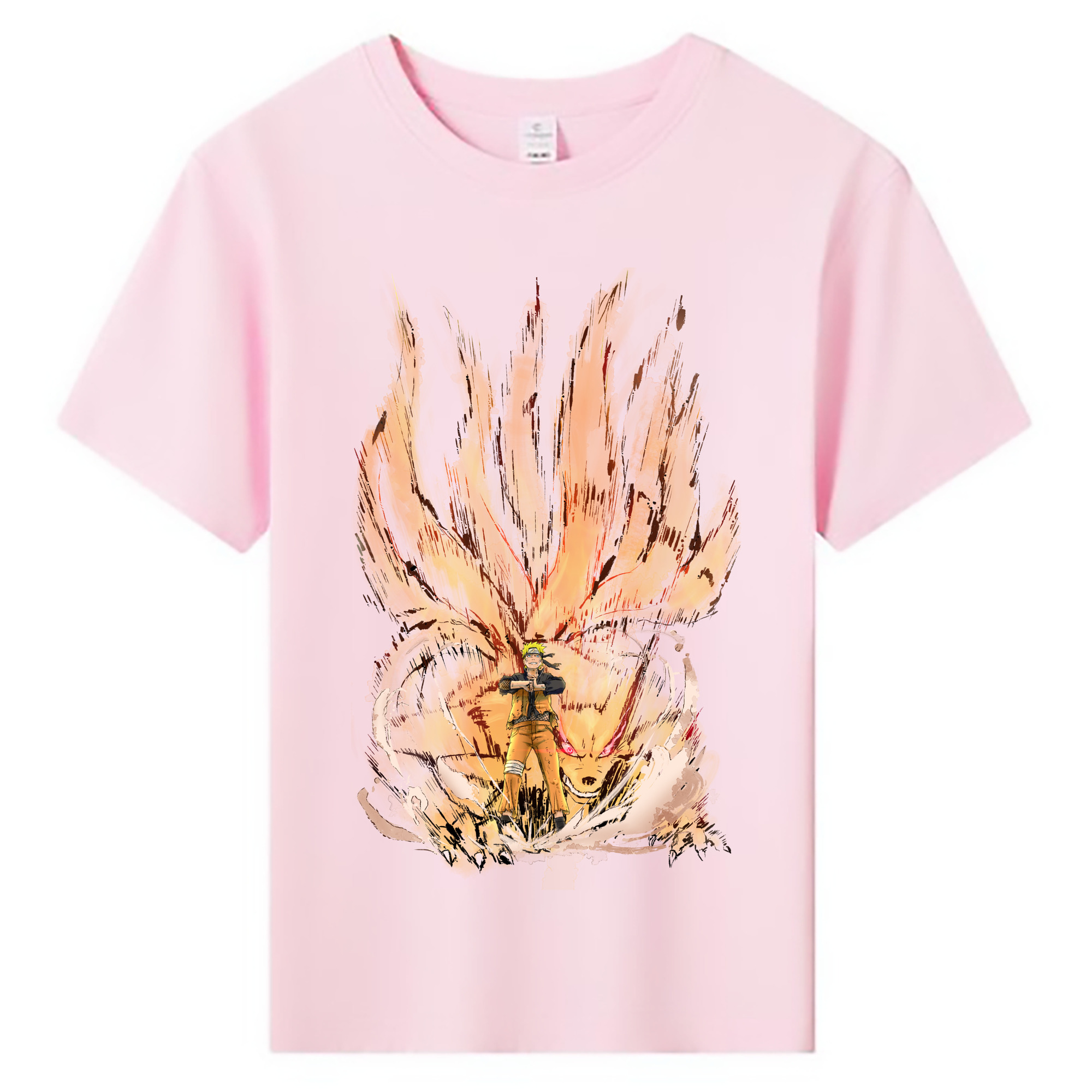 （画像用） NARUTO -ナルト- うずまき ナルト Uzumaki Naruto 綿100％キッズTシャツ（フロントプリント）