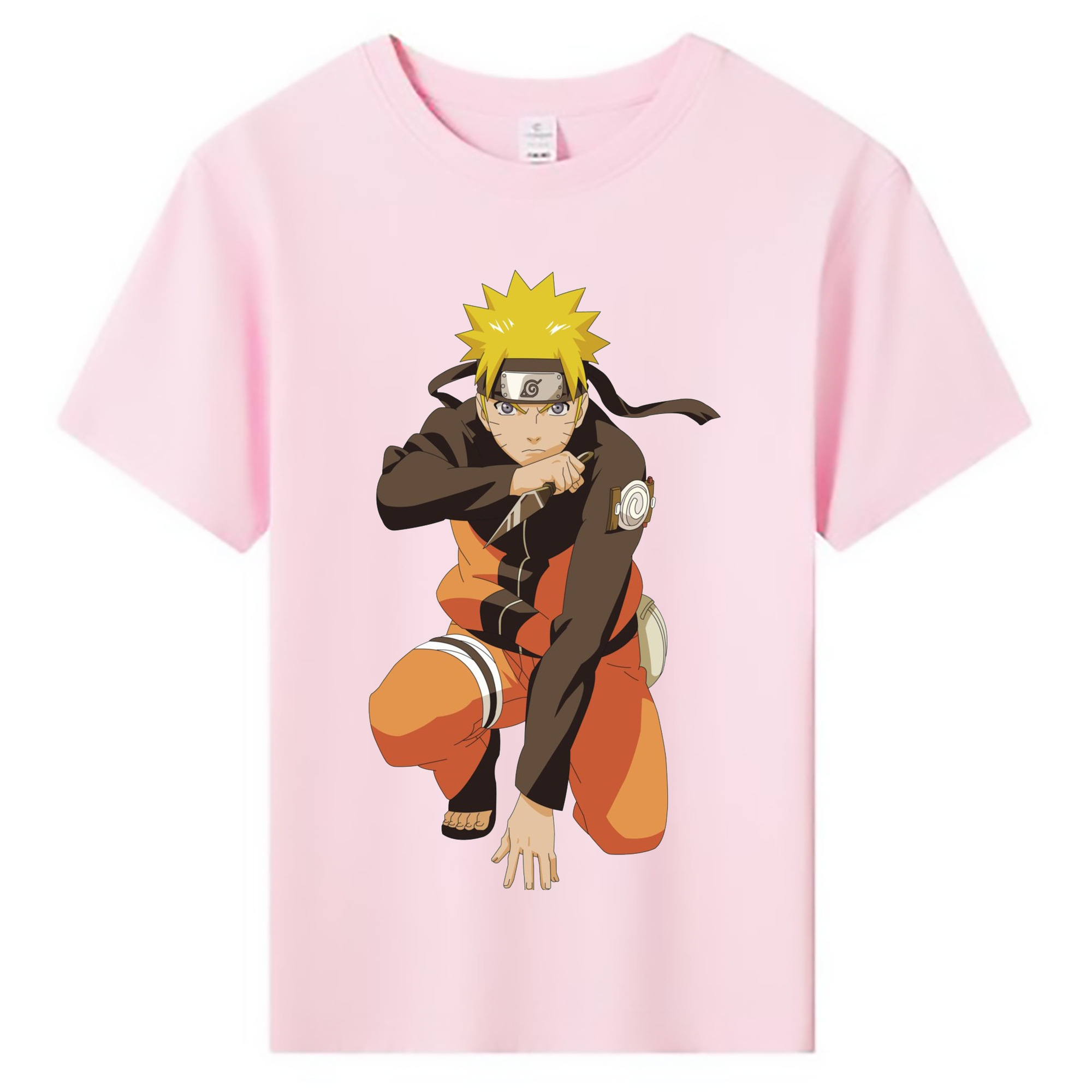 （画像用） NARUTO -ナルト- うずまき ナルト Uzumaki Naruto 綿100％キッズTシャツ（フロントプリント）