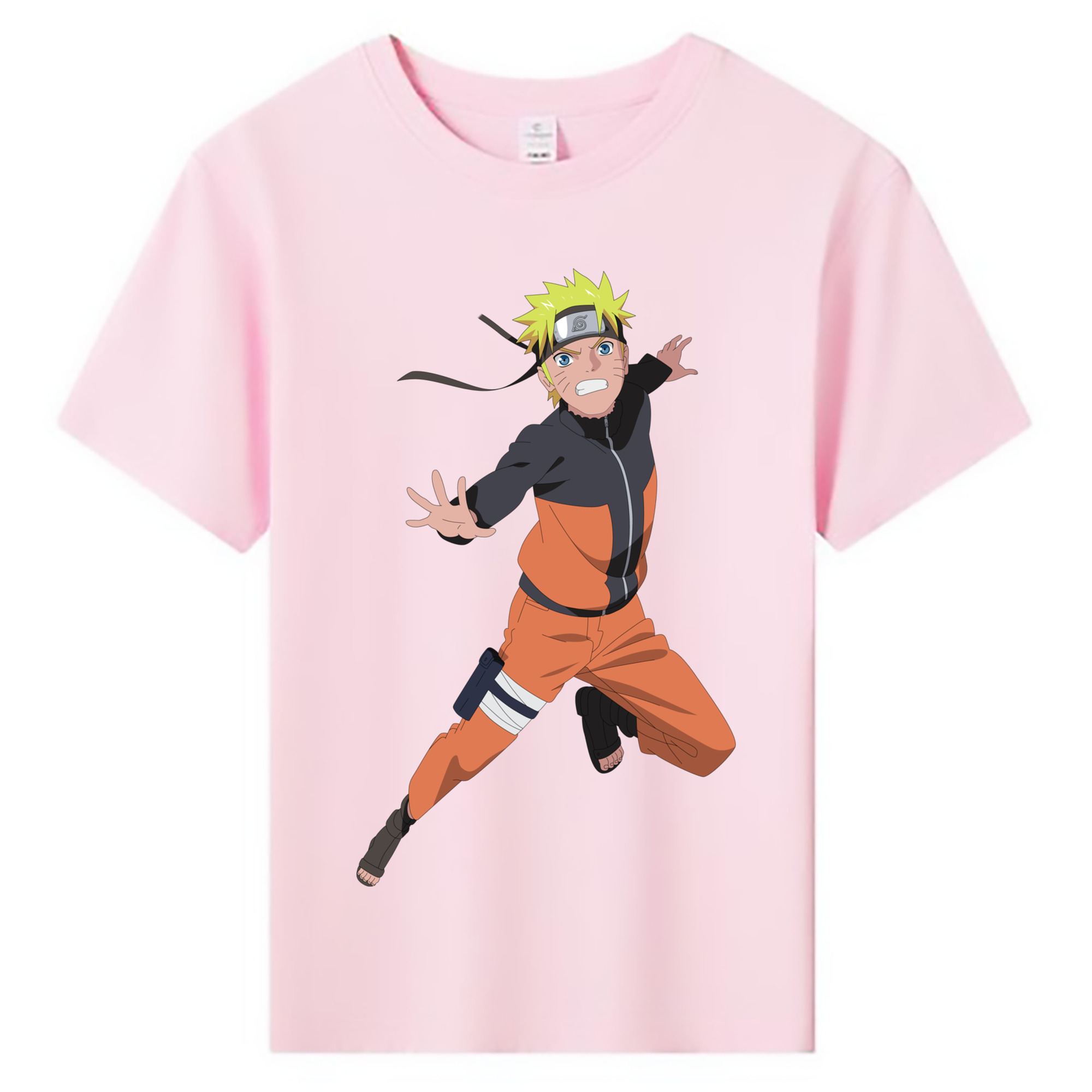 （画像用） NARUTO -ナルト- うずまき ナルト Uzumaki Naruto 綿100％キッズTシャツ（フロントプリント）