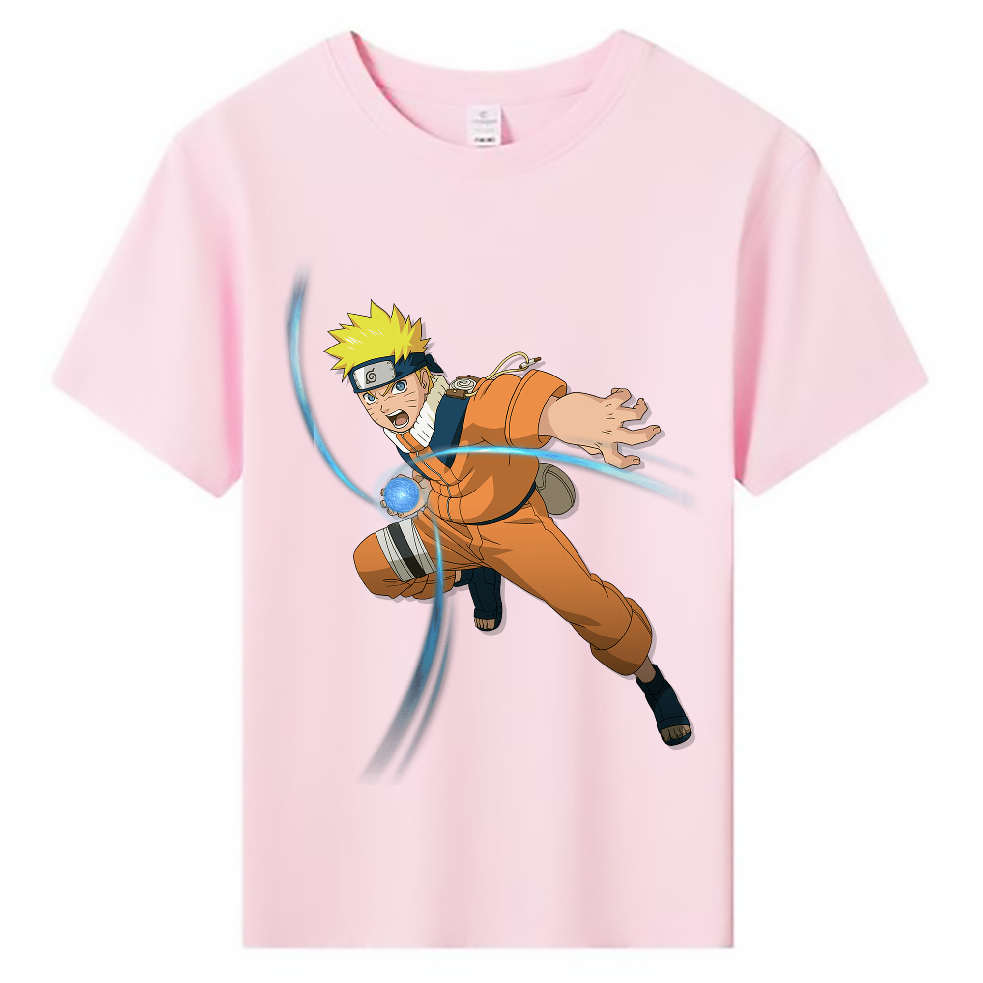 （画像用） NARUTO -ナルト- うずまき ナルト Uzumaki Naruto 綿100％キッズTシャツ（フロントプリント）