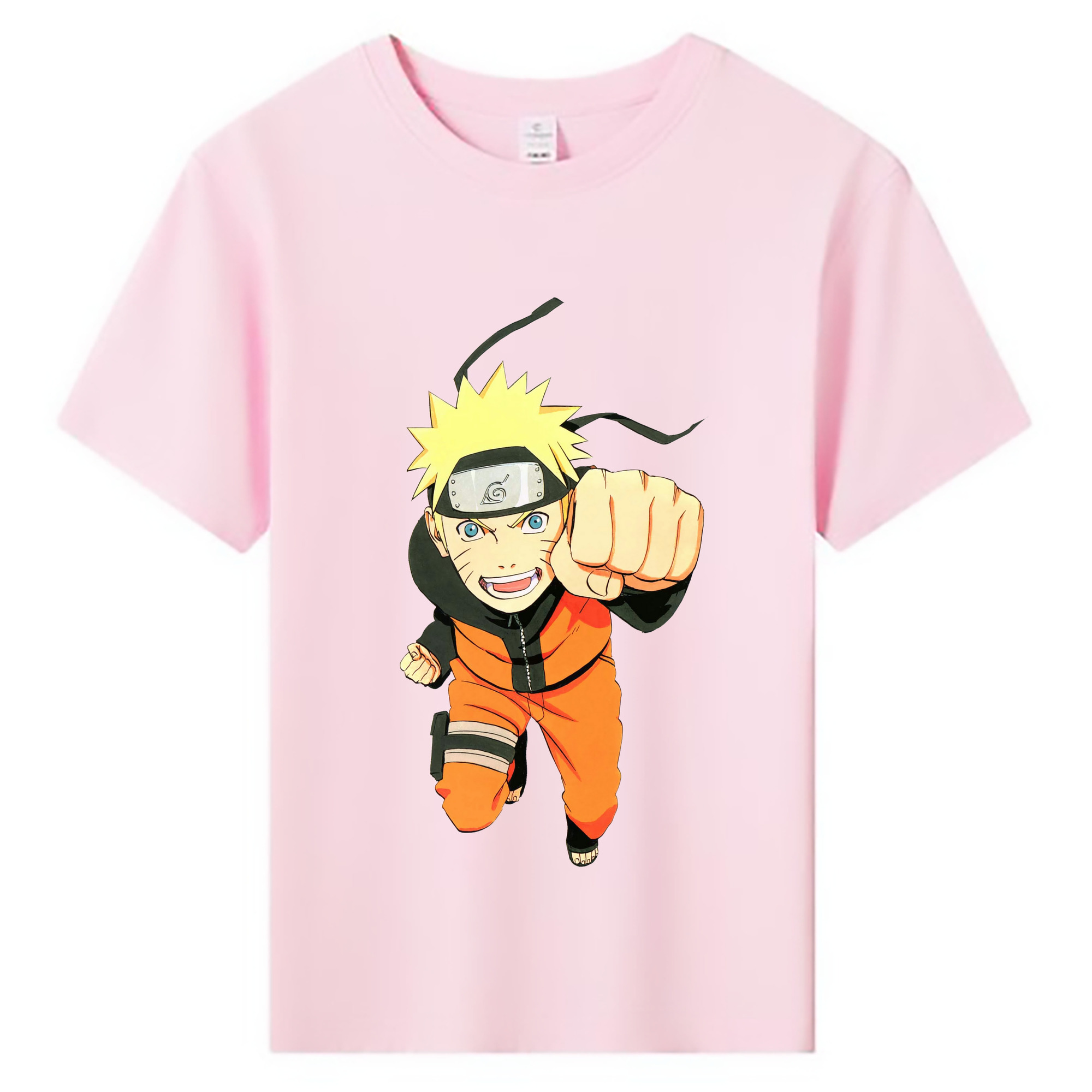 （画像用） NARUTO -ナルト- うずまき ナルト Uzumaki Naruto 綿100％キッズTシャツ（フロントプリント）