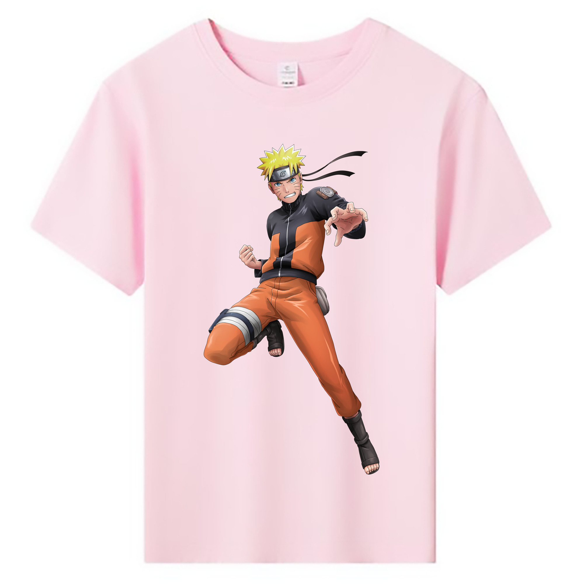 （画像用） NARUTO -ナルト- うずまき ナルト Uzumaki Naruto 綿100％キッズTシャツ（フロントプリント）