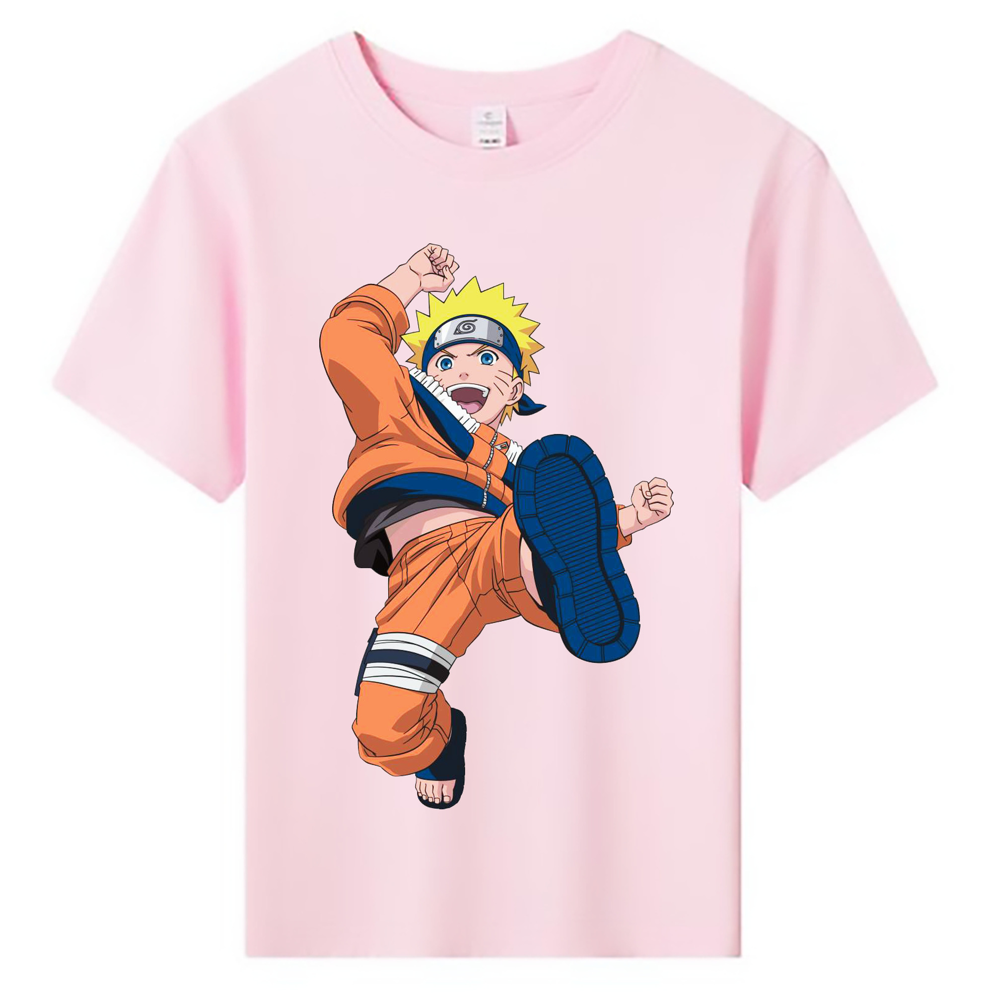 （画像用） NARUTO -ナルト- うずまき ナルト Uzumaki Naruto 綿100％キッズTシャツ（フロントプリント）