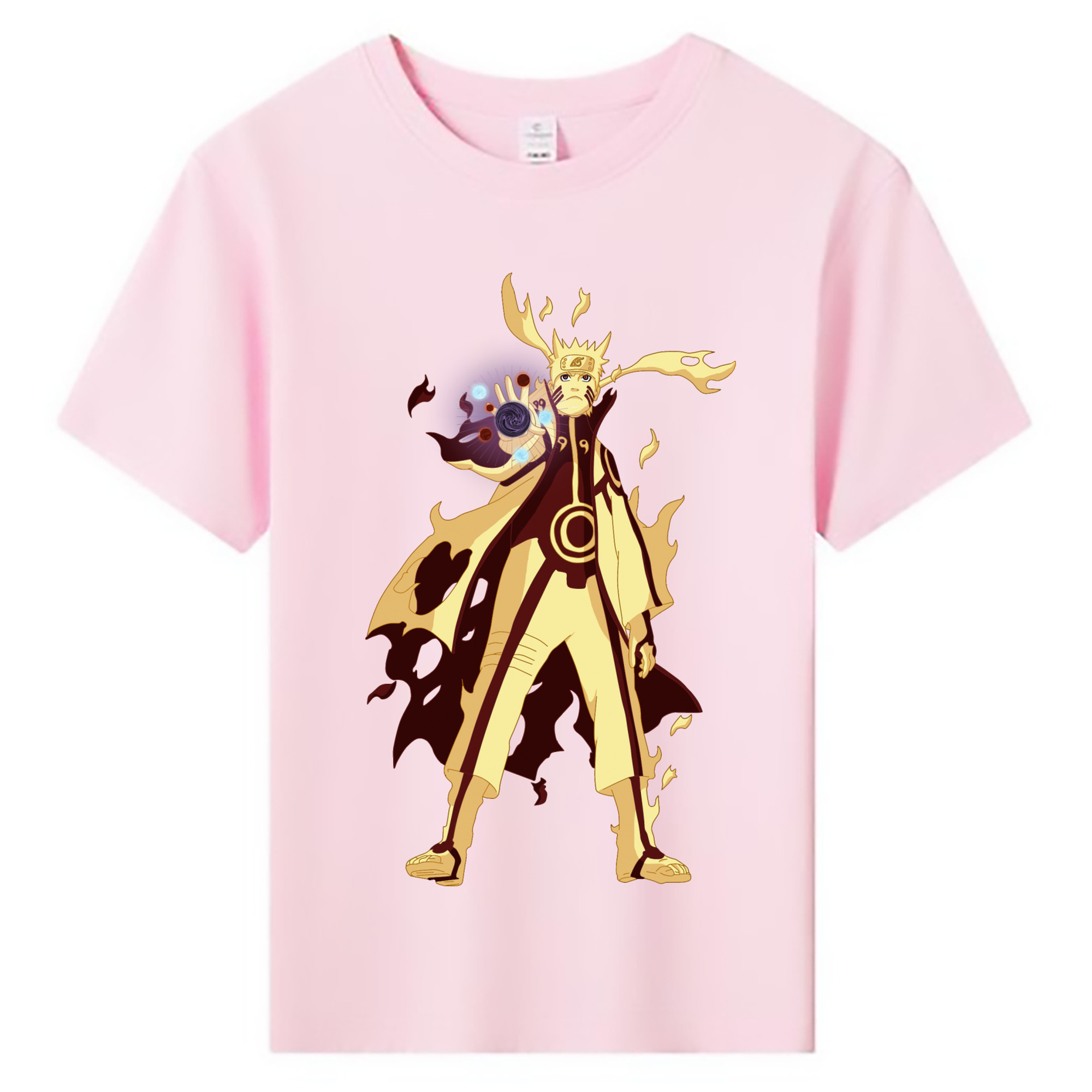 （画像用） NARUTO -ナルト- うずまき ナルト Uzumaki Naruto 綿100％キッズTシャツ（フロントプリント）