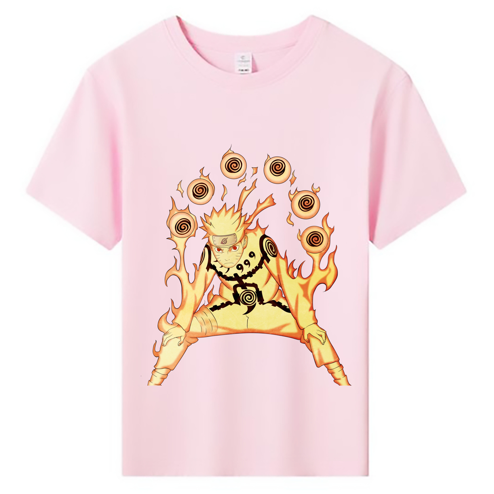 （画像用） NARUTO -ナルト- うずまき ナルト Uzumaki Naruto 綿100％キッズTシャツ（フロントプリント）