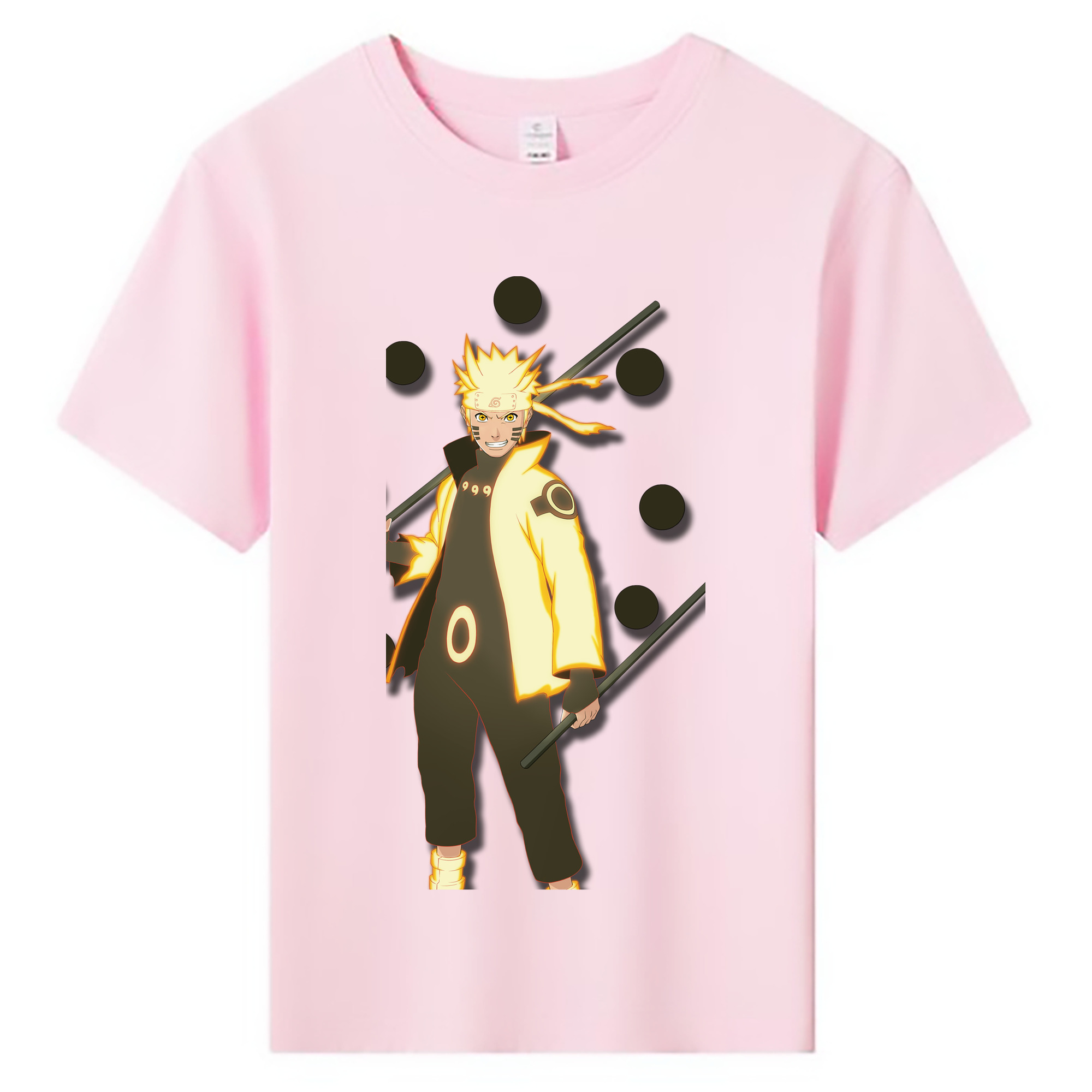 （画像用） NARUTO -ナルト- うずまき ナルト Uzumaki Naruto 綿100％キッズTシャツ（フロントプリント）