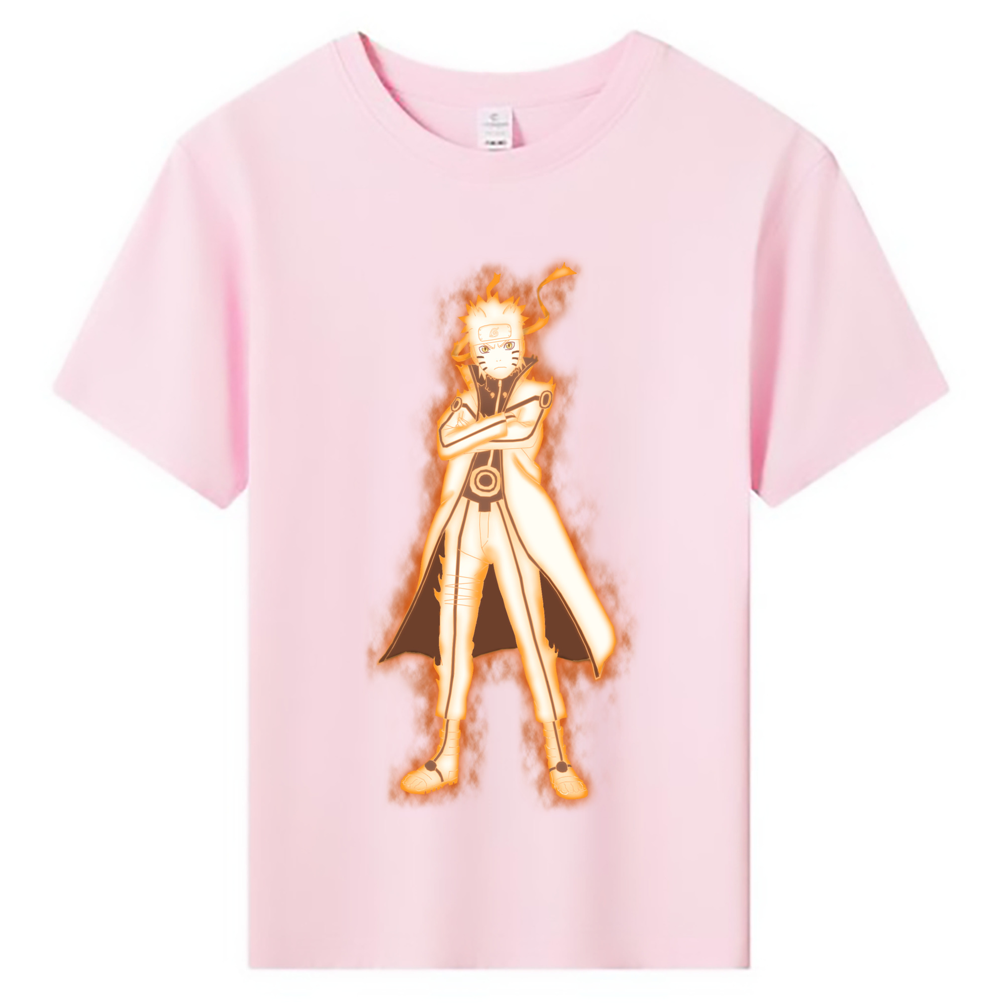 （画像用） NARUTO -ナルト- うずまき ナルト Uzumaki Naruto 綿100％キッズTシャツ（フロントプリント）