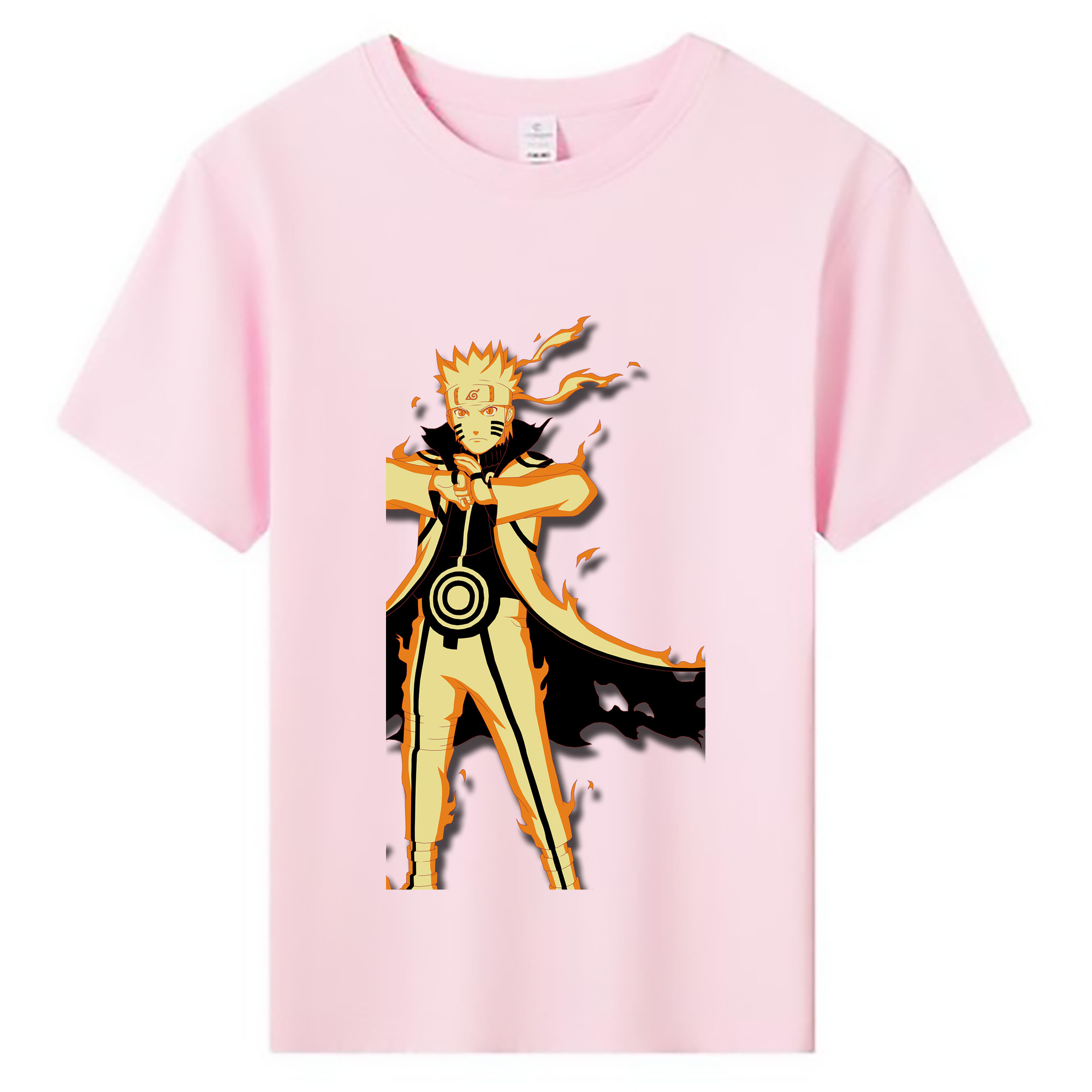 （画像用） NARUTO -ナルト- うずまき ナルト Uzumaki Naruto 綿100％キッズTシャツ（フロントプリント）