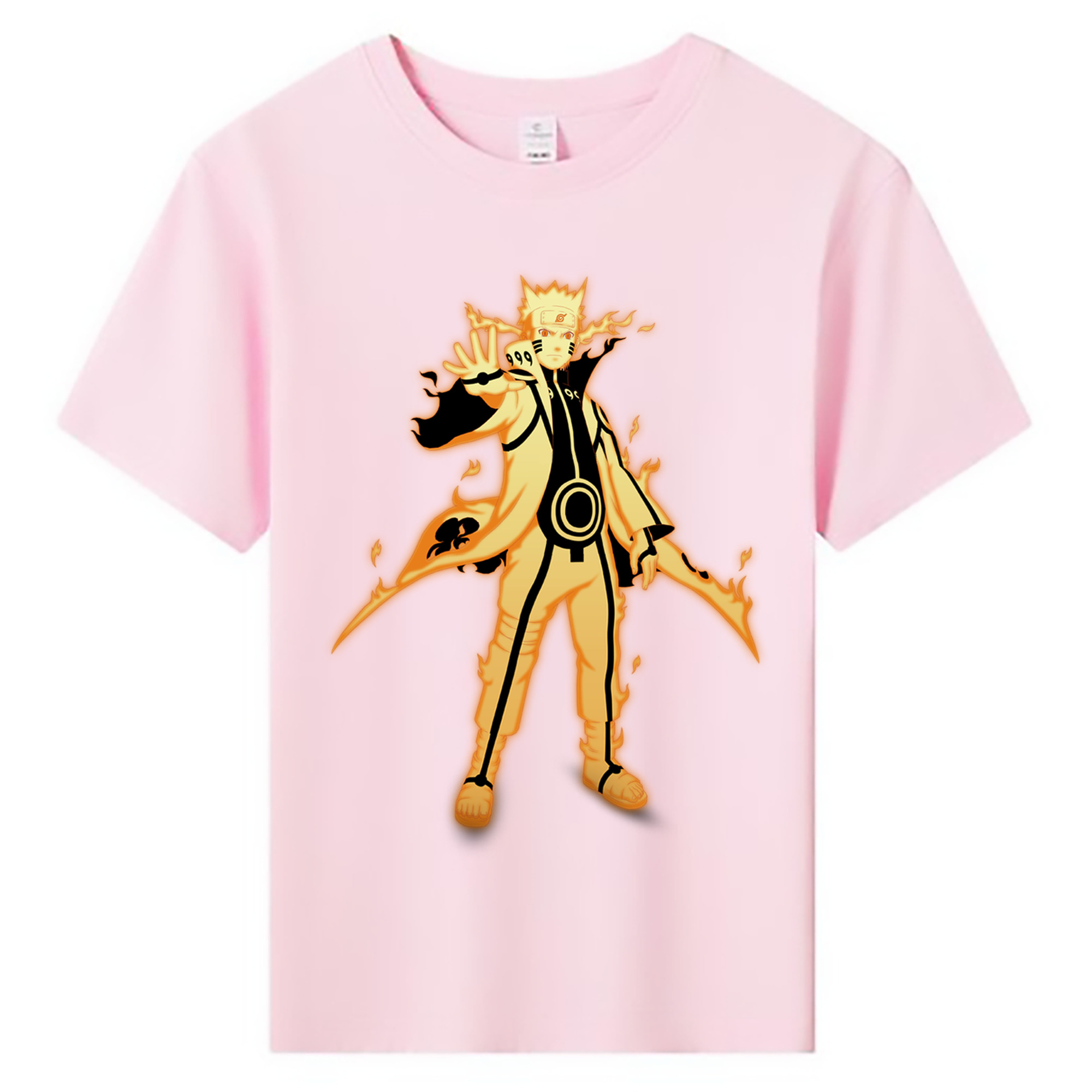（画像用） NARUTO -ナルト- うずまき ナルト Uzumaki Naruto 綿100％キッズTシャツ（フロントプリント）