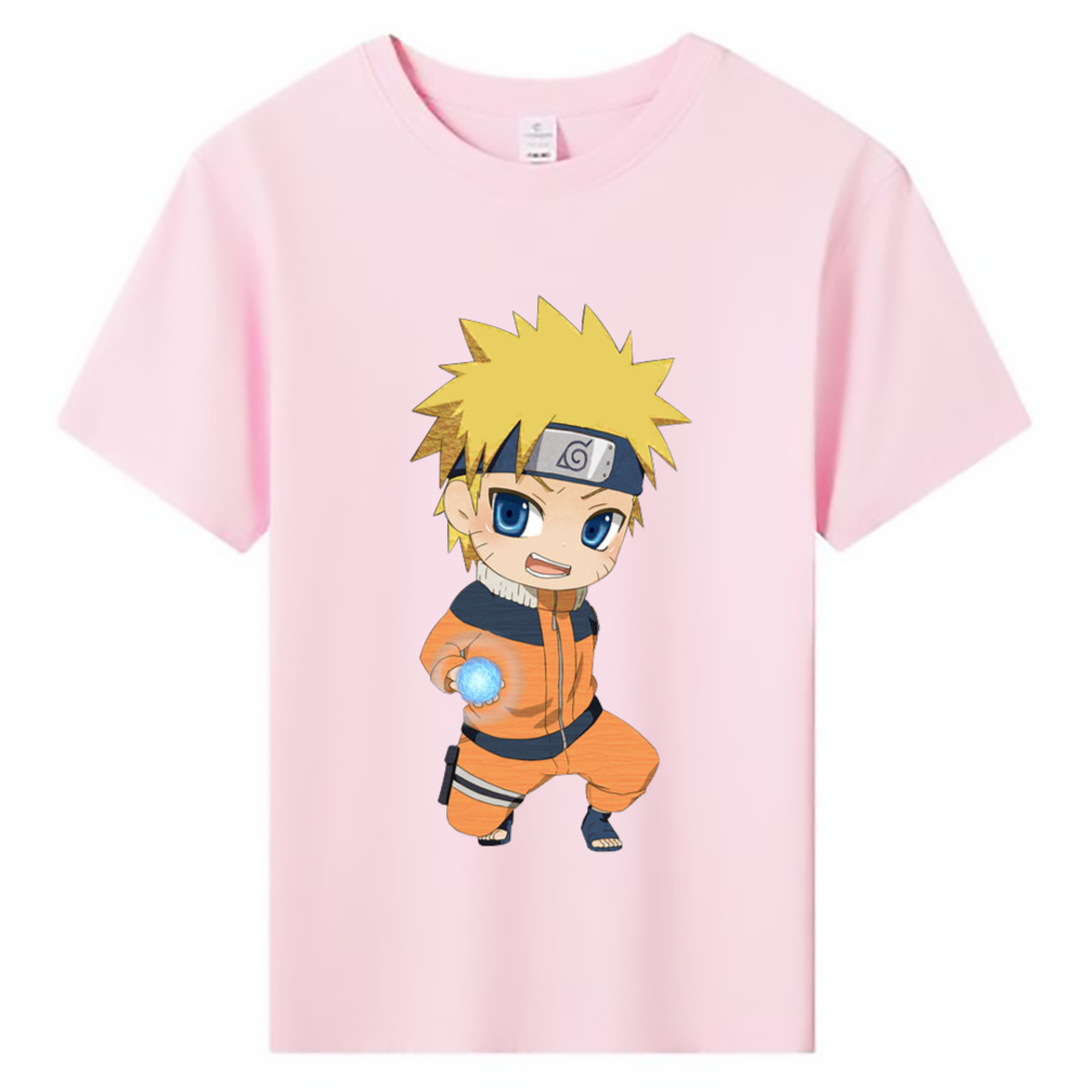 （画像用） NARUTO -ナルト- うずまき ナルト Uzumaki Naruto 綿100％キッズTシャツ（フロントプリント）
