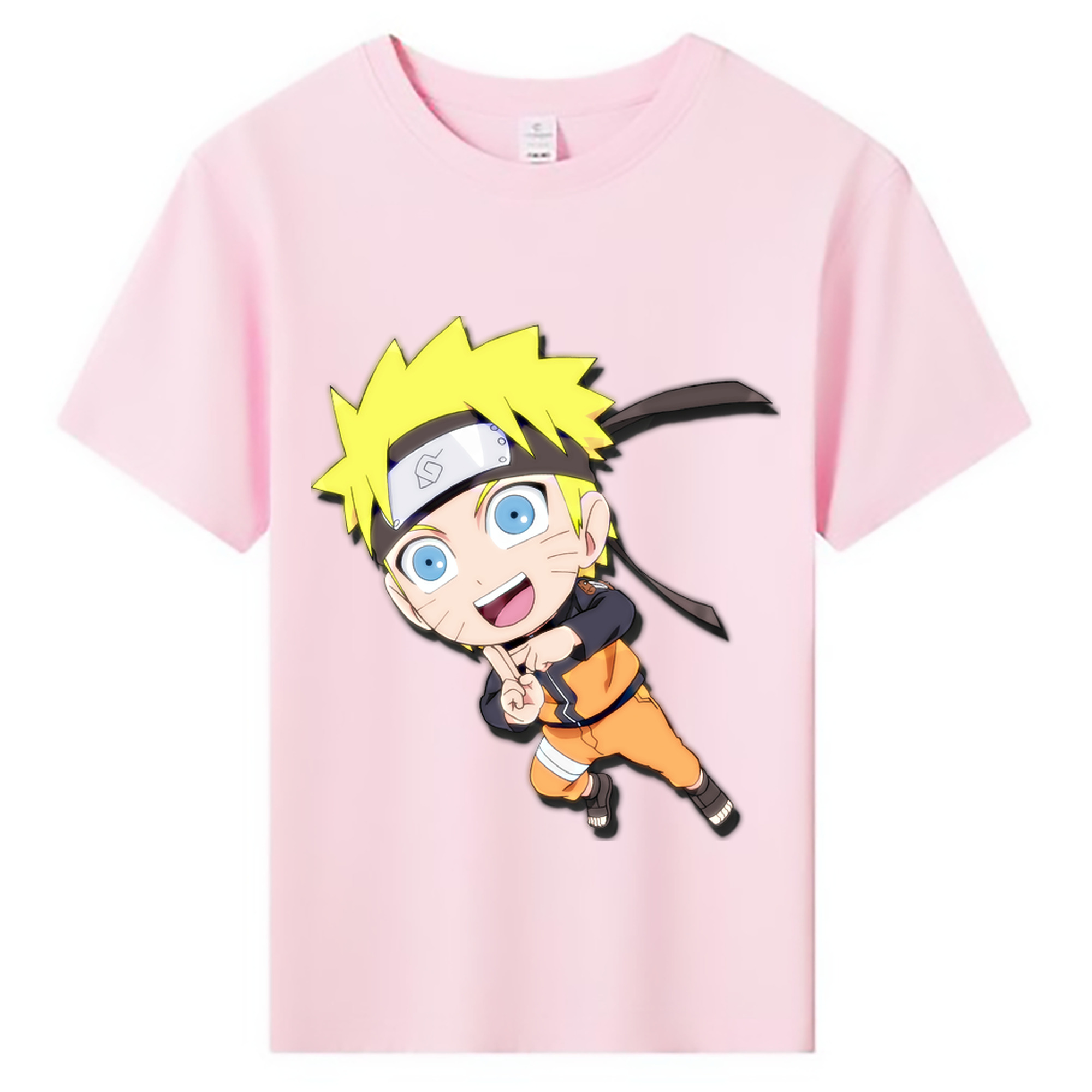 （画像用） NARUTO -ナルト- うずまき ナルト Uzumaki Naruto 綿100％キッズTシャツ（フロントプリント）