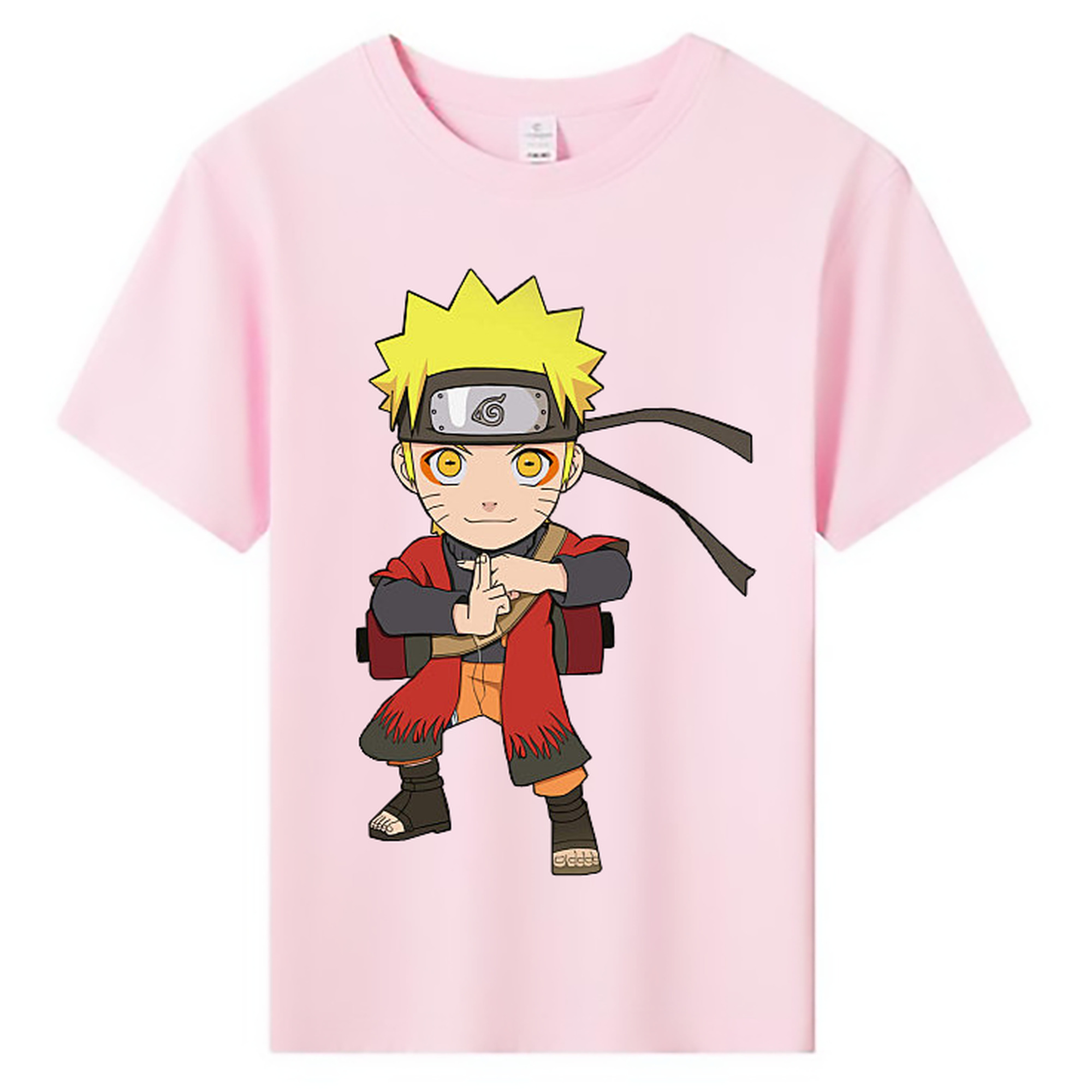 （画像用） NARUTO -ナルト- うずまき ナルト Uzumaki Naruto 綿100％キッズTシャツ（フロントプリント）