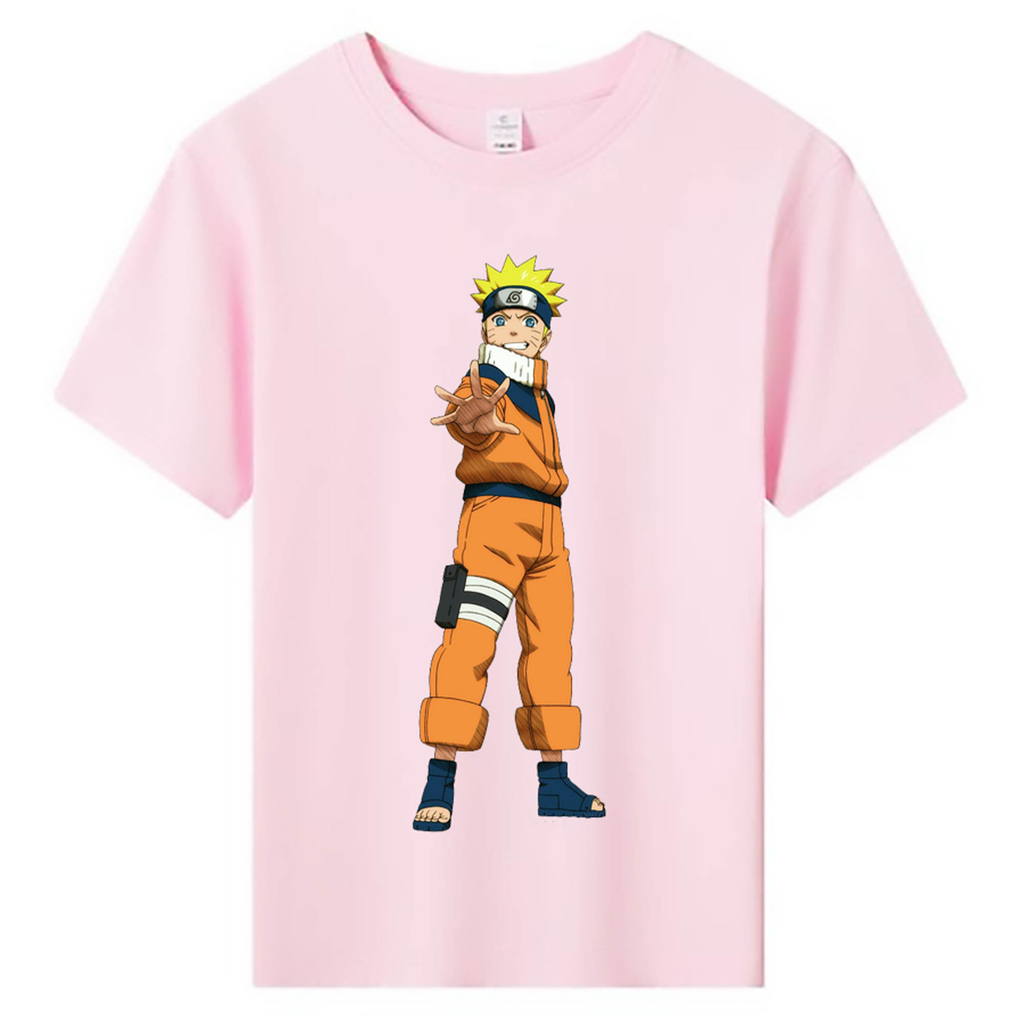 （画像用） NARUTO -ナルト- うずまき ナルト Uzumaki Naruto 綿100％キッズTシャツ（フロントプリント）