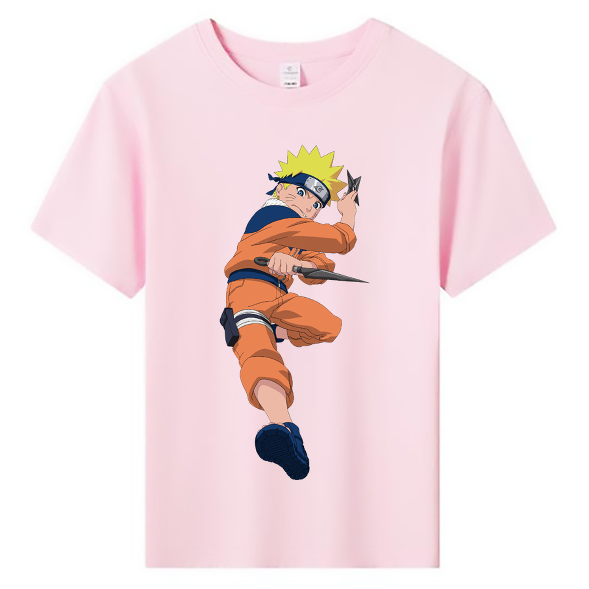 （画像用） NARUTO -ナルト- うずまき ナルト Uzumaki Naruto 綿100％キッズTシャツ（フロントプリント）