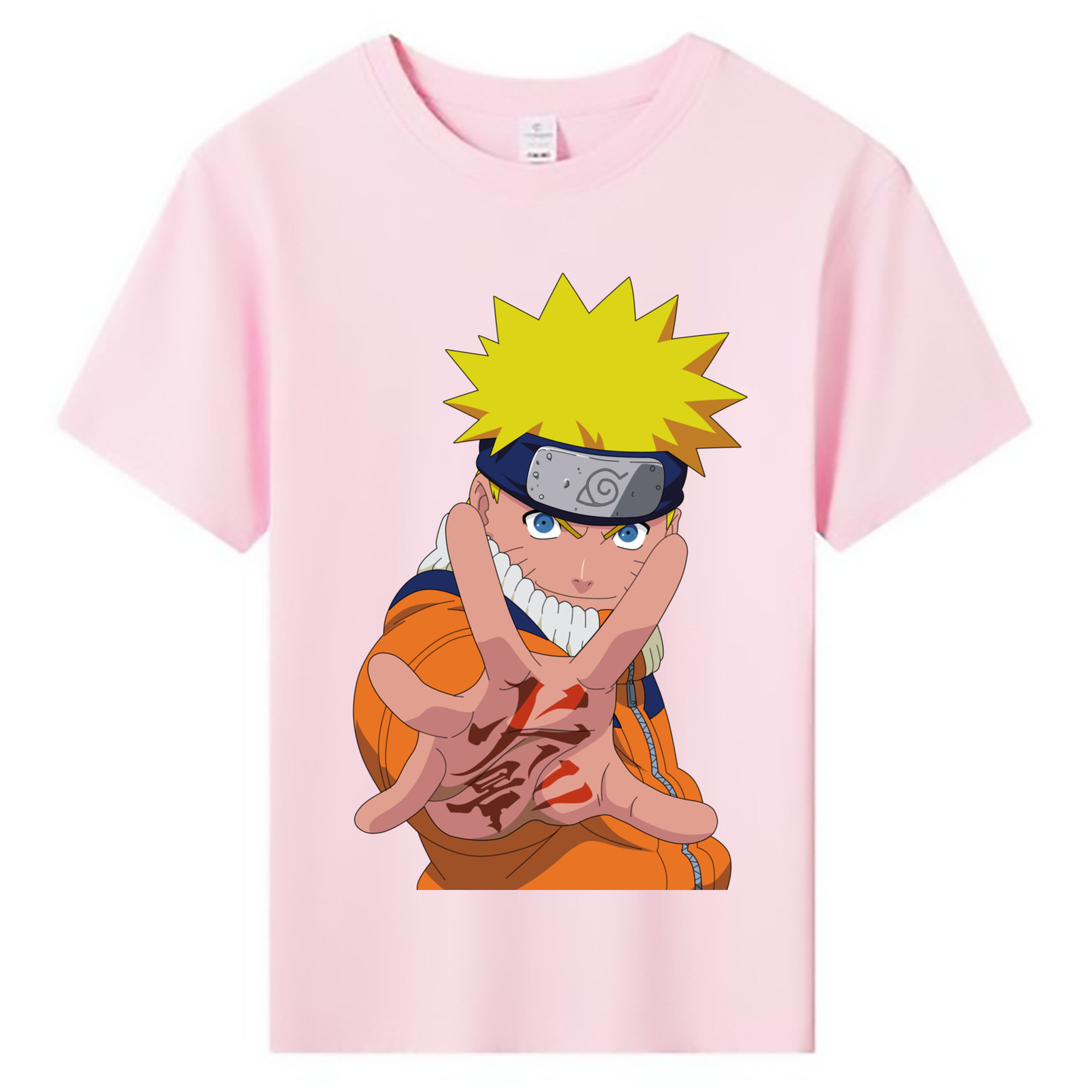（画像用） NARUTO -ナルト- うずまき ナルト Uzumaki Naruto 綿100％キッズTシャツ（フロントプリント）