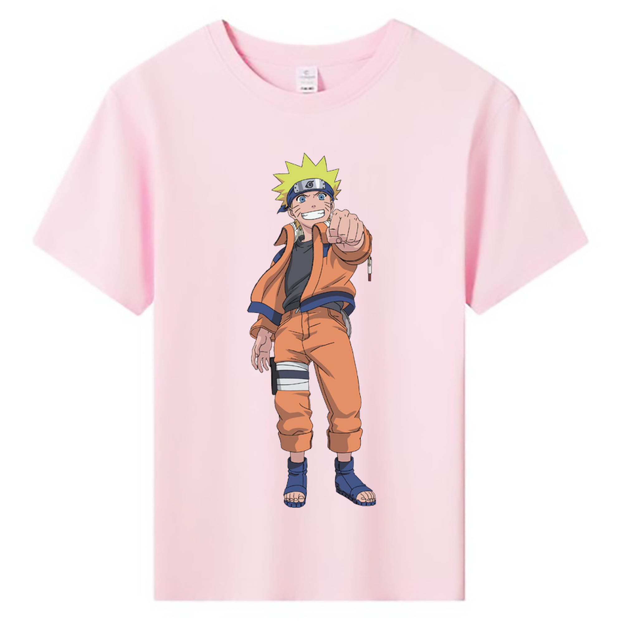 （画像用） NARUTO -ナルト- うずまき ナルト Uzumaki Naruto 綿100％キッズTシャツ（フロントプリント）